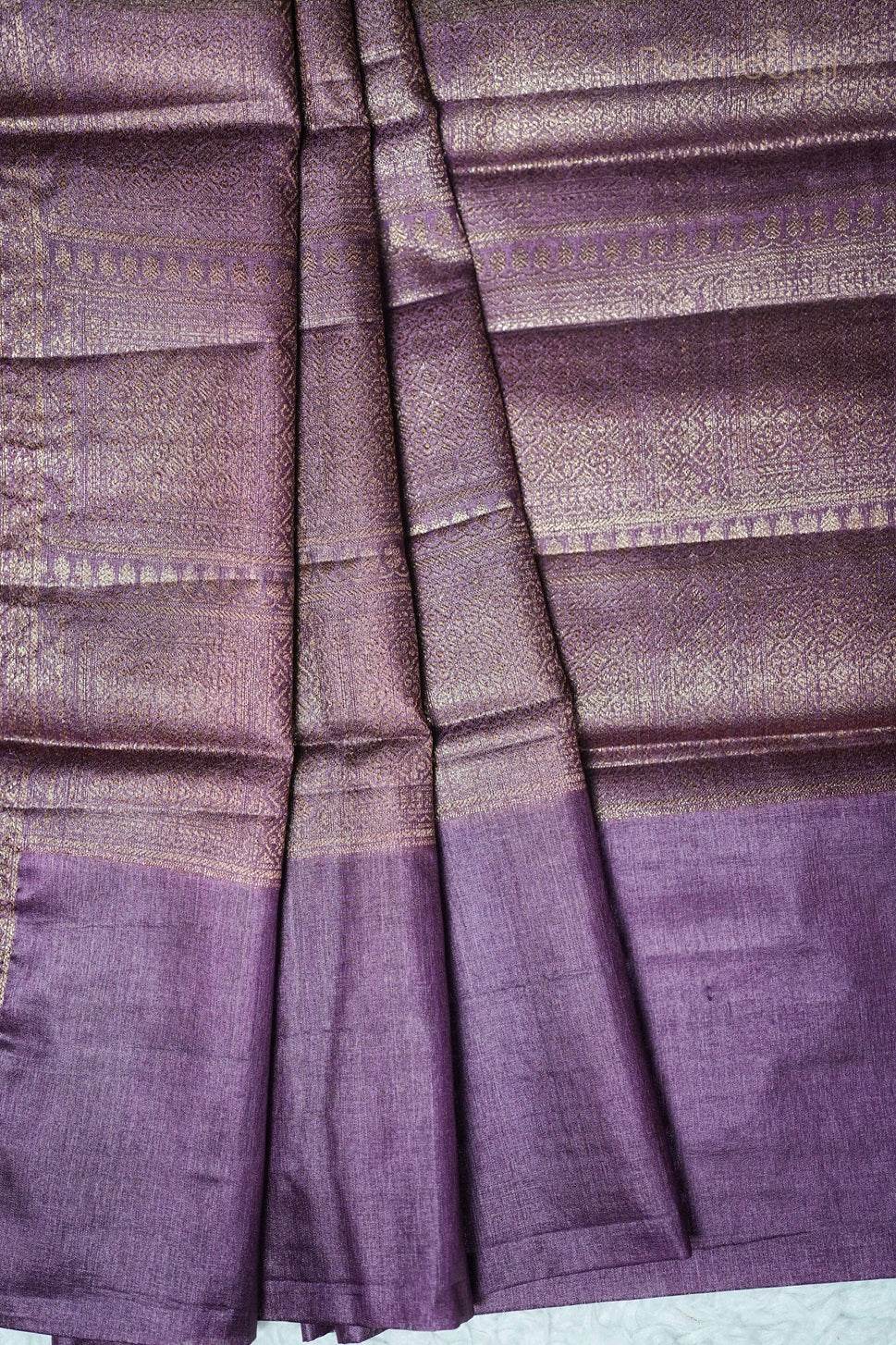 Light Green Colour Tussar Silk Saree