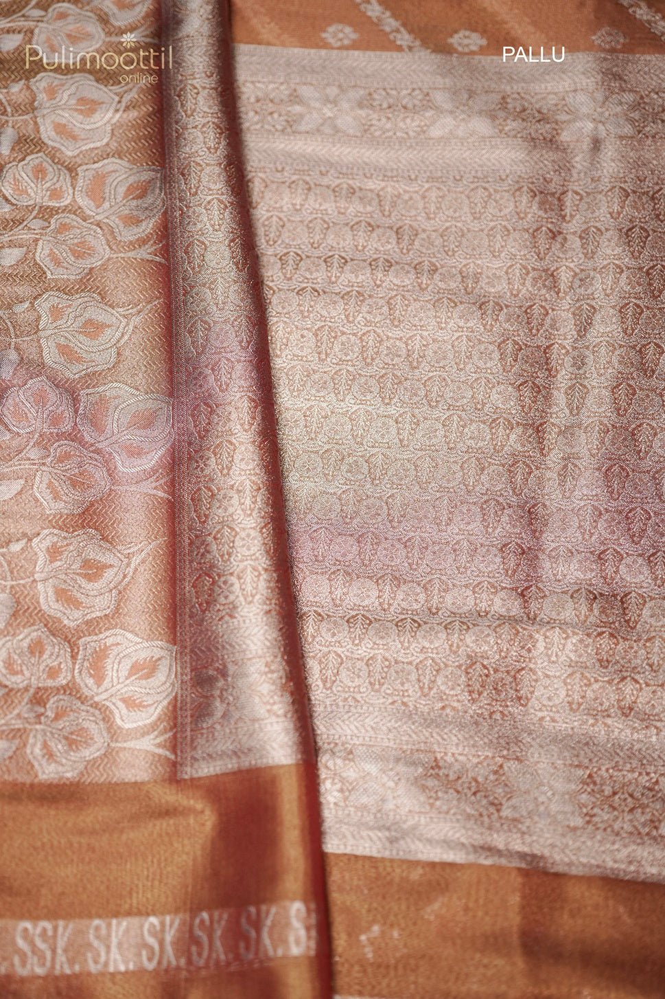 Red and Golden Tissue Banarasi Saree