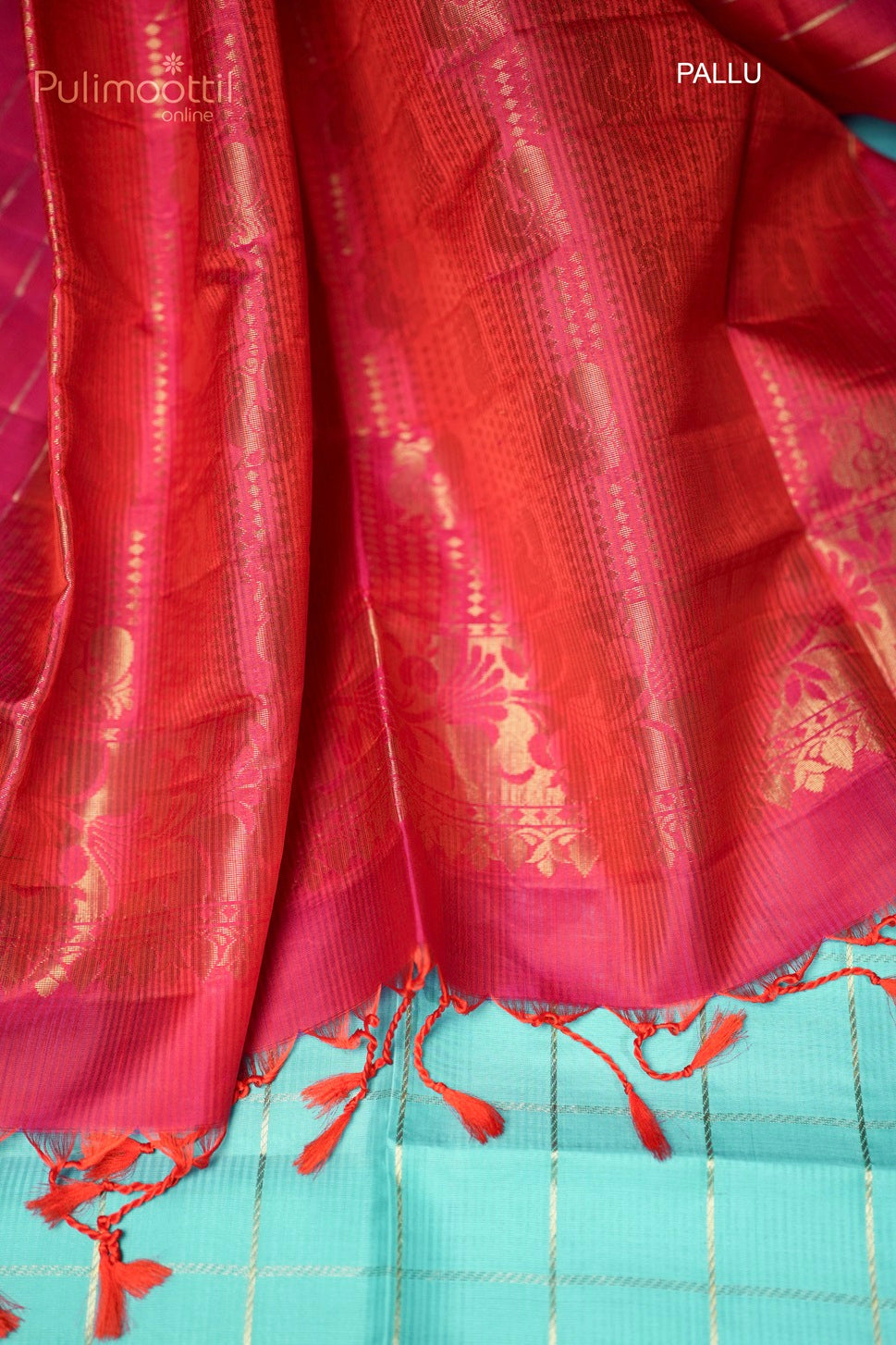 Light Sky Blue Colour Kanchipuram Soft Silk Saree