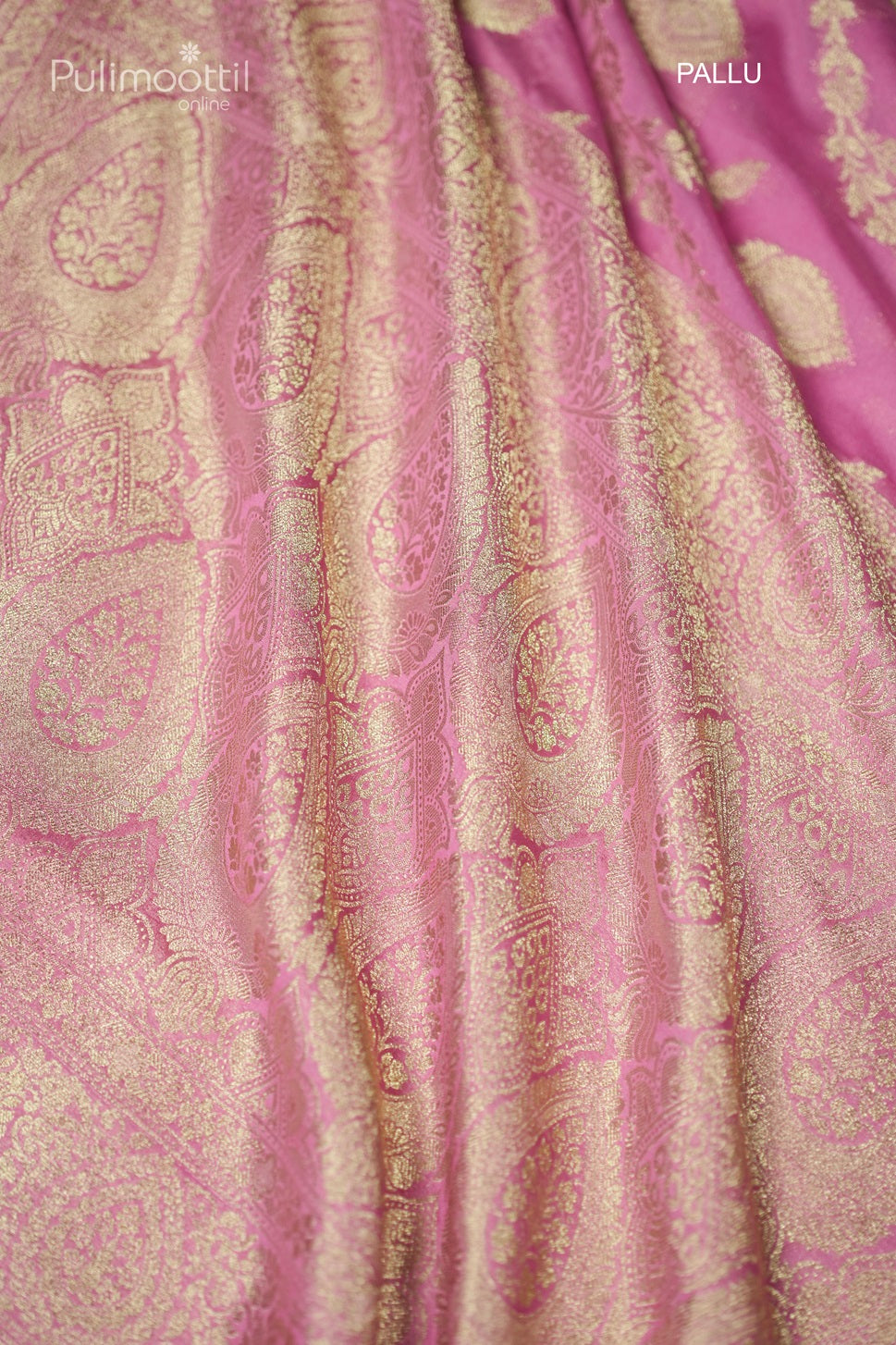 Pastel Pink Colour Banarasi Saree