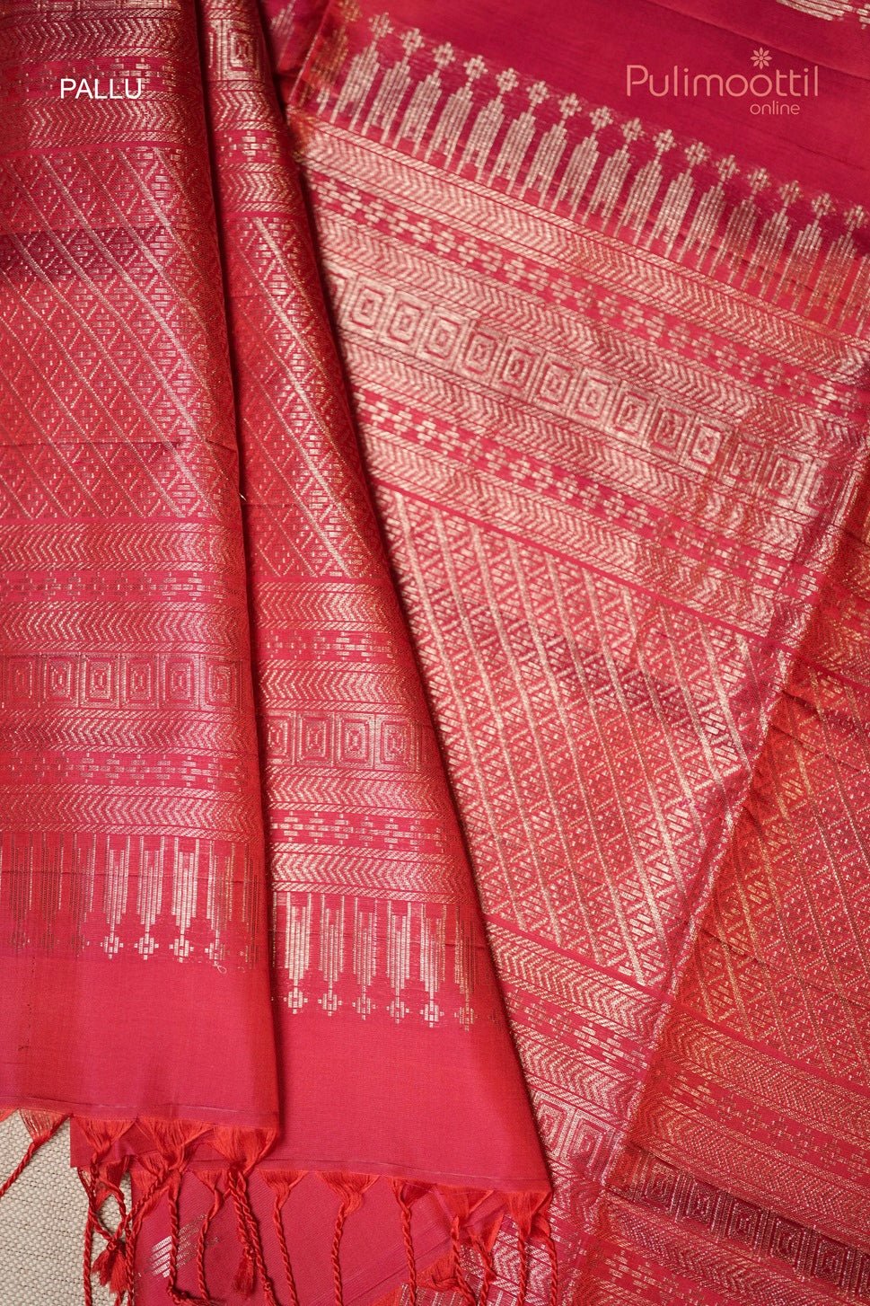 Rani Pink Colour Pure Kanchipuram Soft Silk Saree