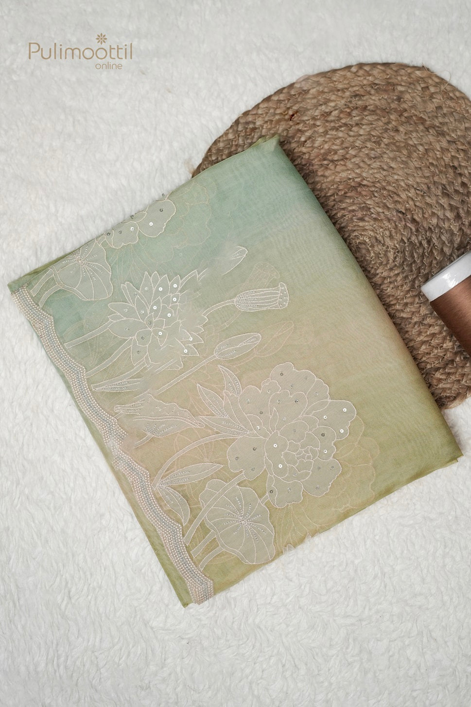 Pastel Multicolour Organza Fancy Saree