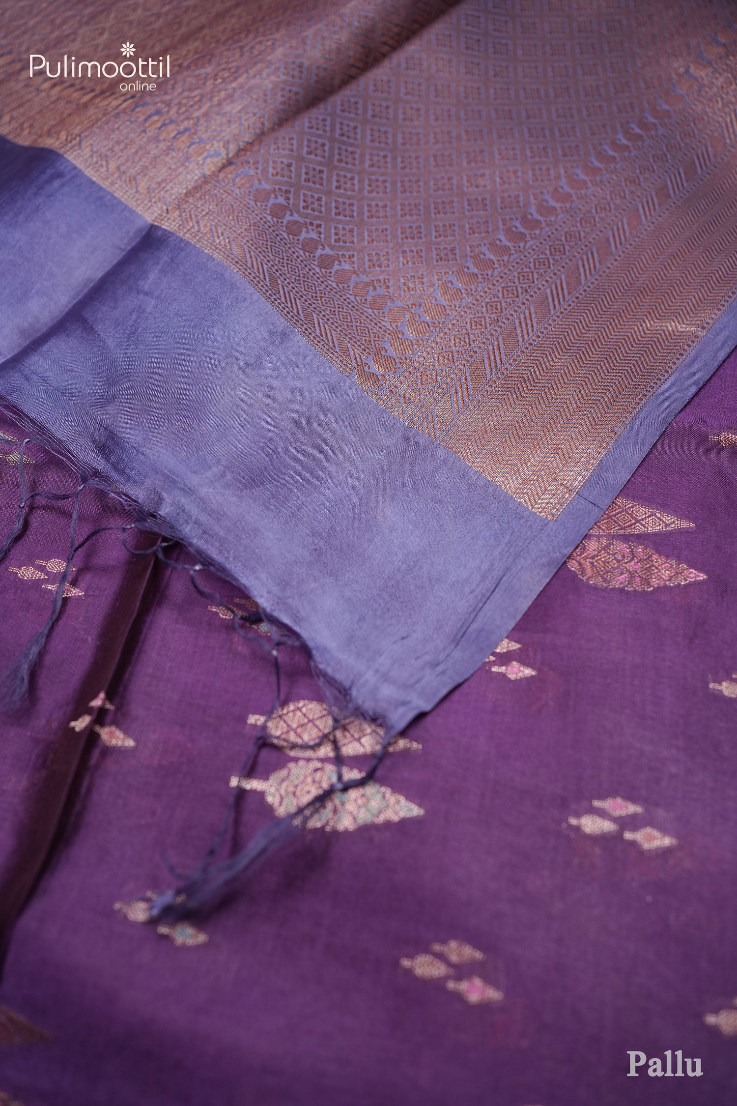 Rich Purple color Rose silk saree