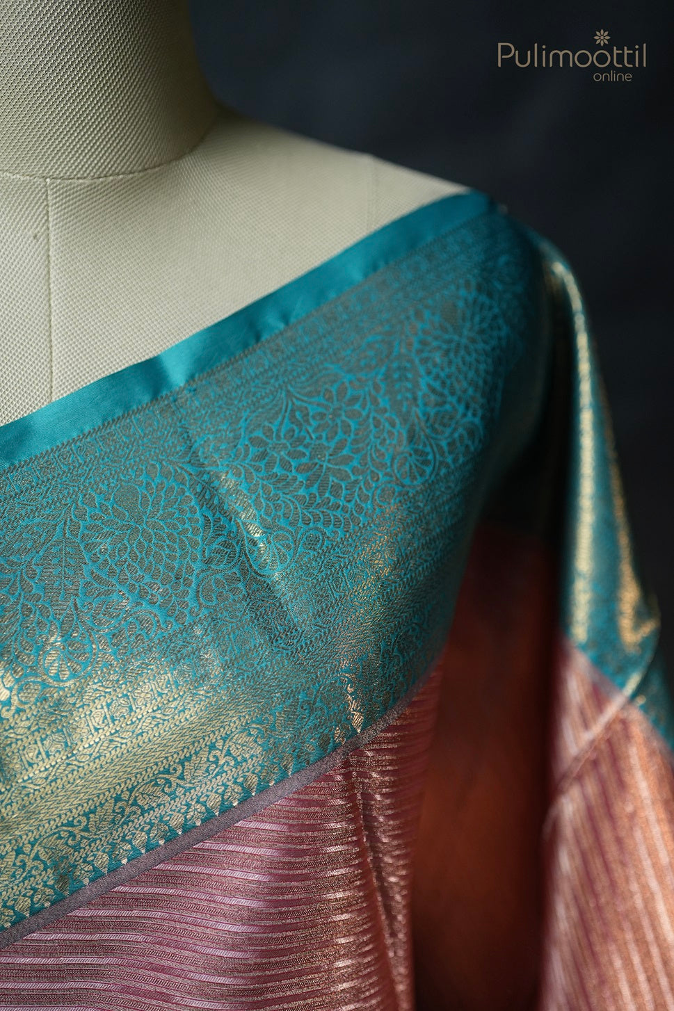 Pink Colour Kanchipuram Semi Silk Saree