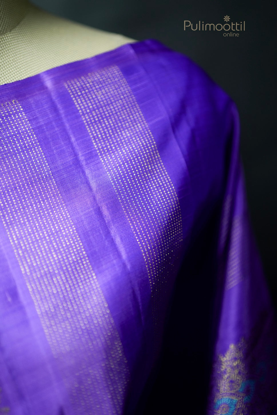 Light Violet Colour Kanchipuram Designer Wedding Saree