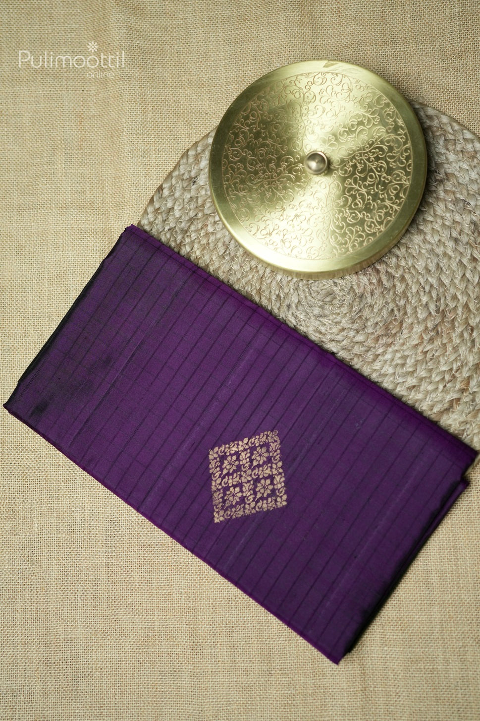 Purple Colour Kanchipuram Soft Silk Saree