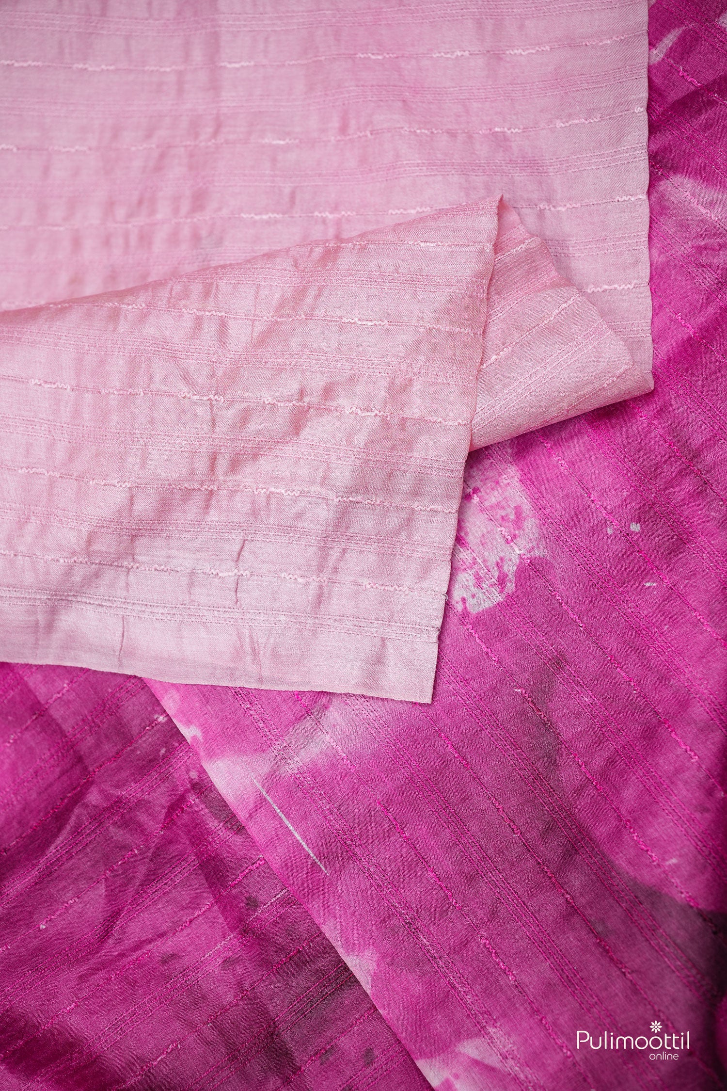 Multi shaded Tusser silk saree