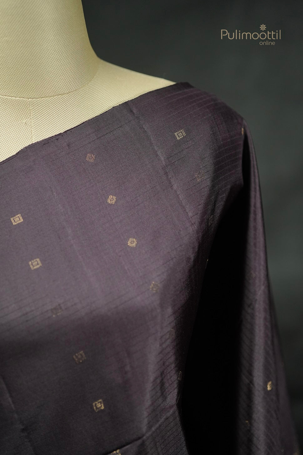 Dark Purple Colour Kanchipuram Soft Silk Saree