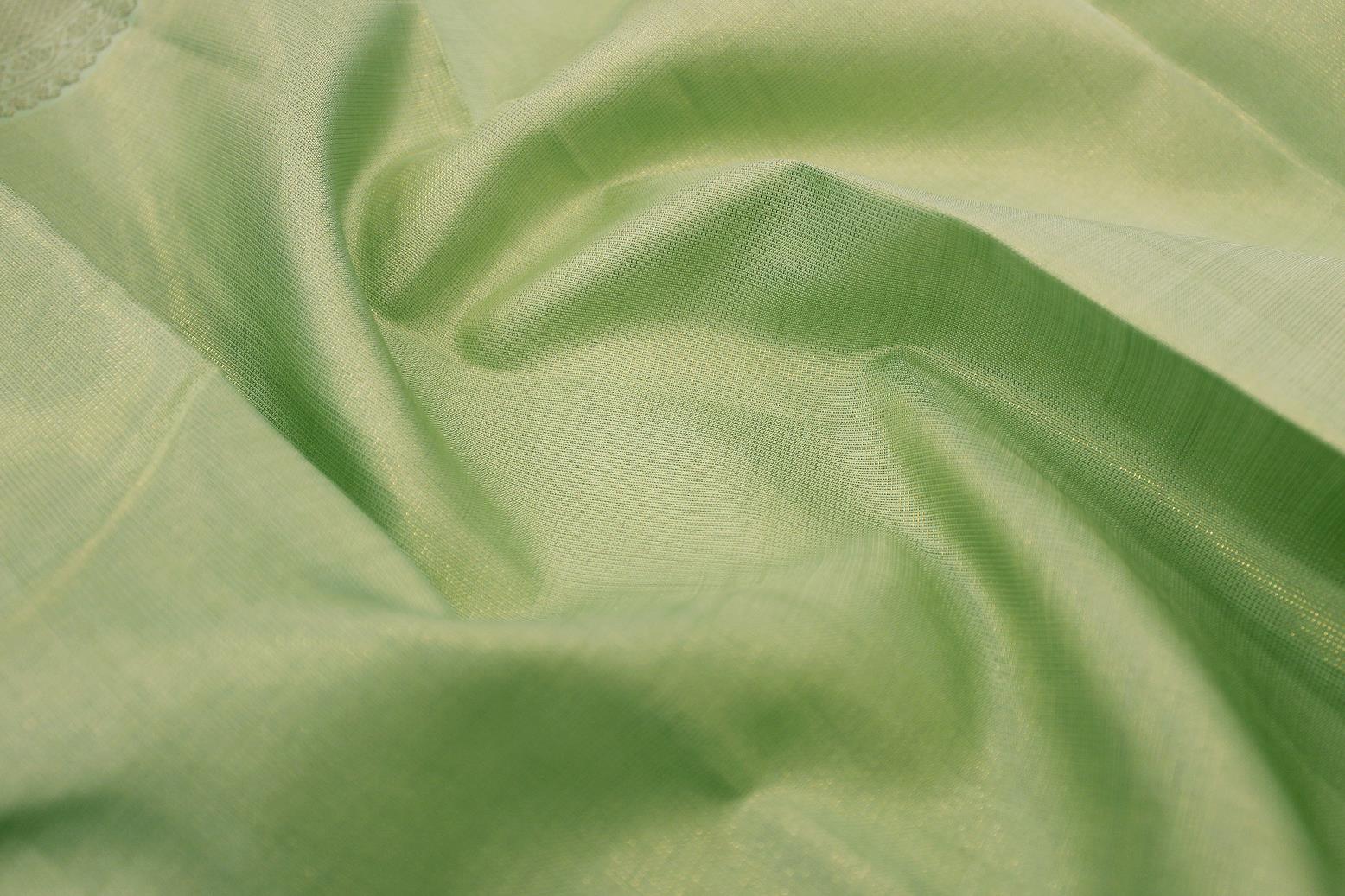 Pista Green Colour Wedding Silk Saree.