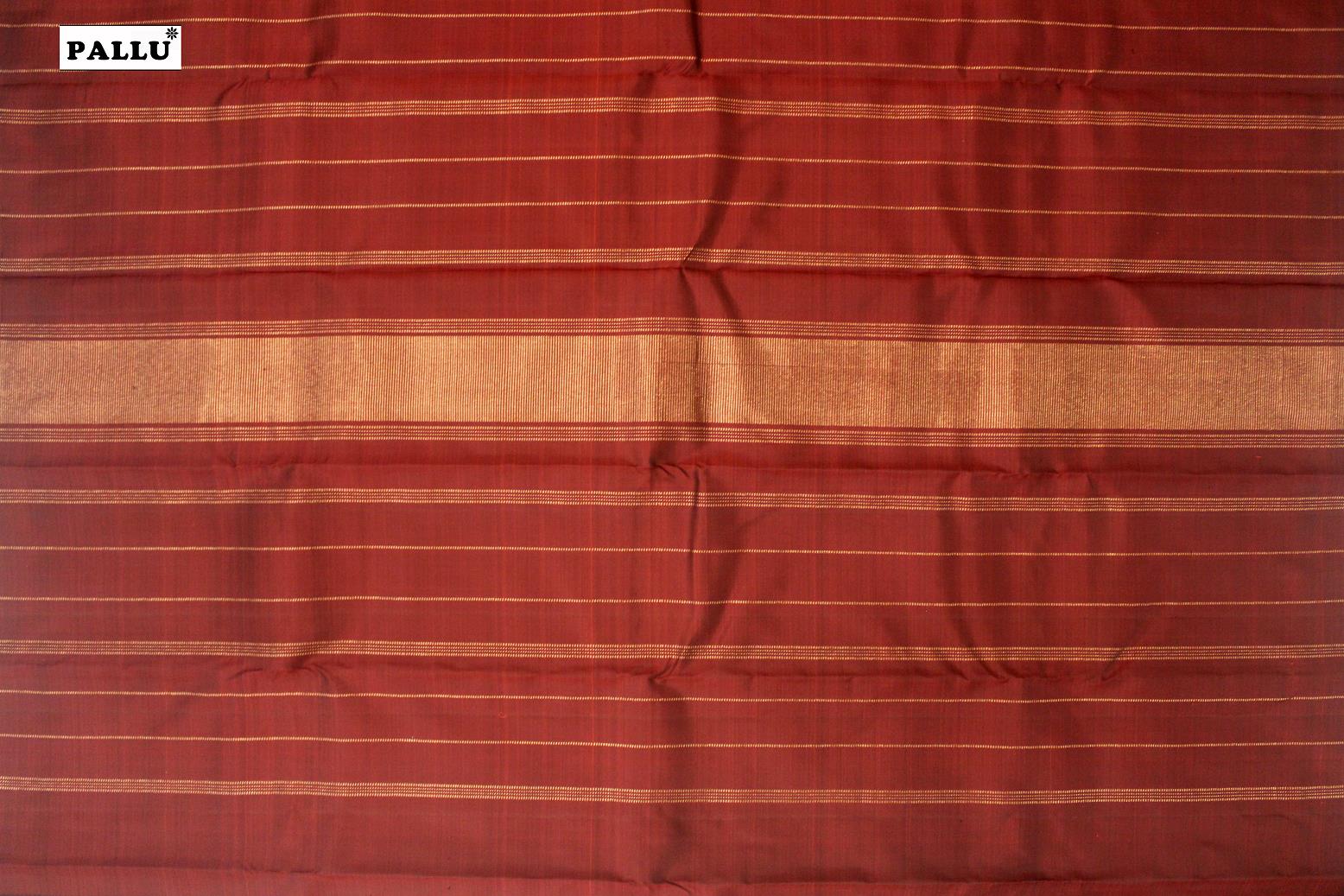 Brown Colour Kanchipuram Designer Silk Saree.