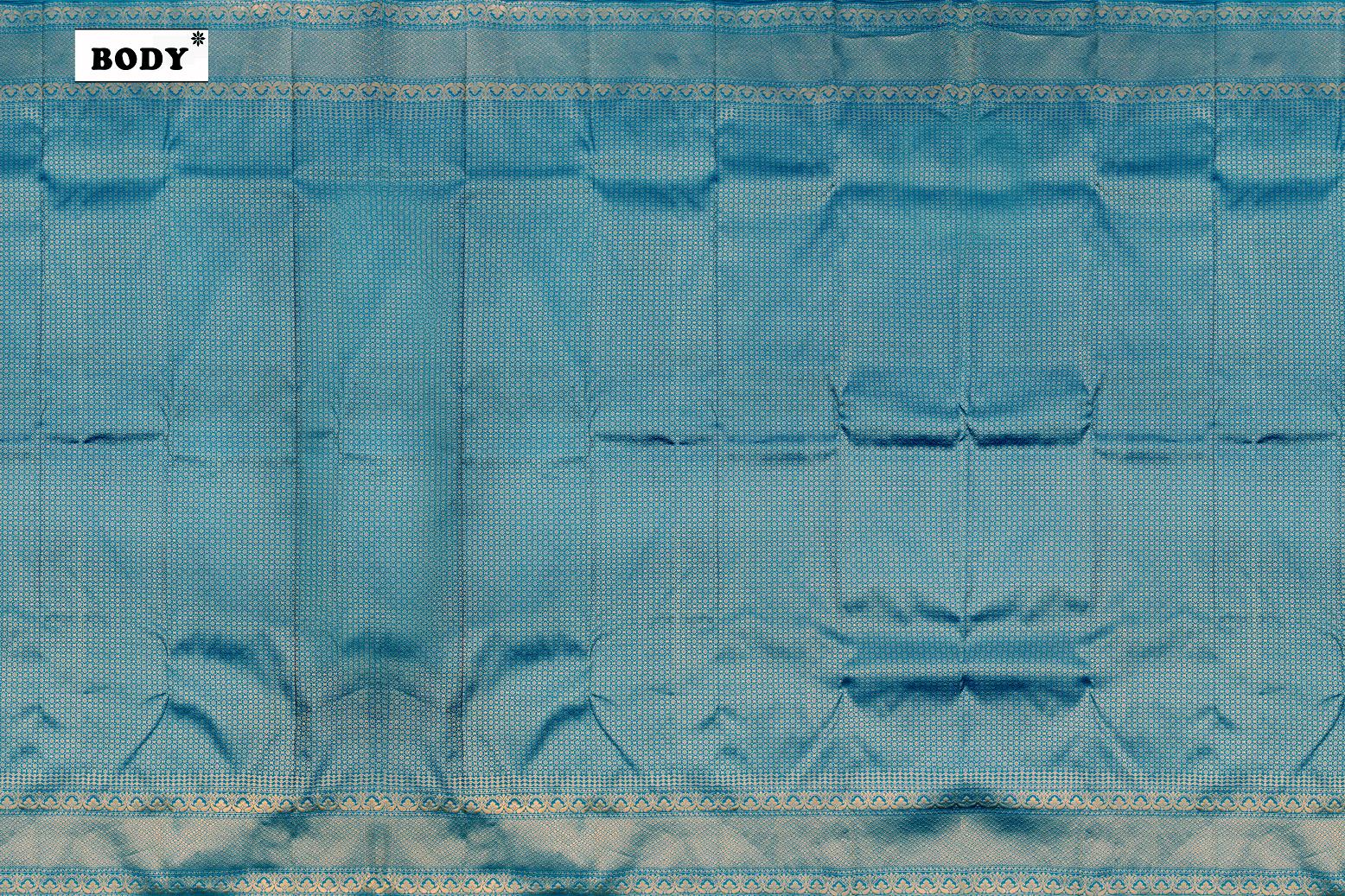 Sapphire Blue Colour Designer Silk Saree.