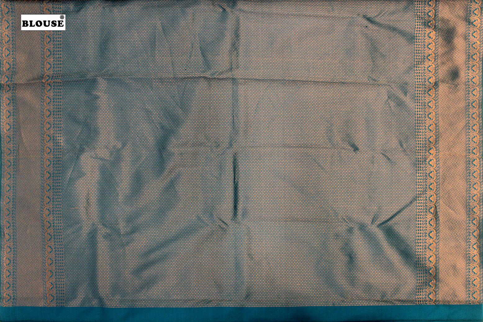 Sapphire Blue Colour Designer Silk Saree.