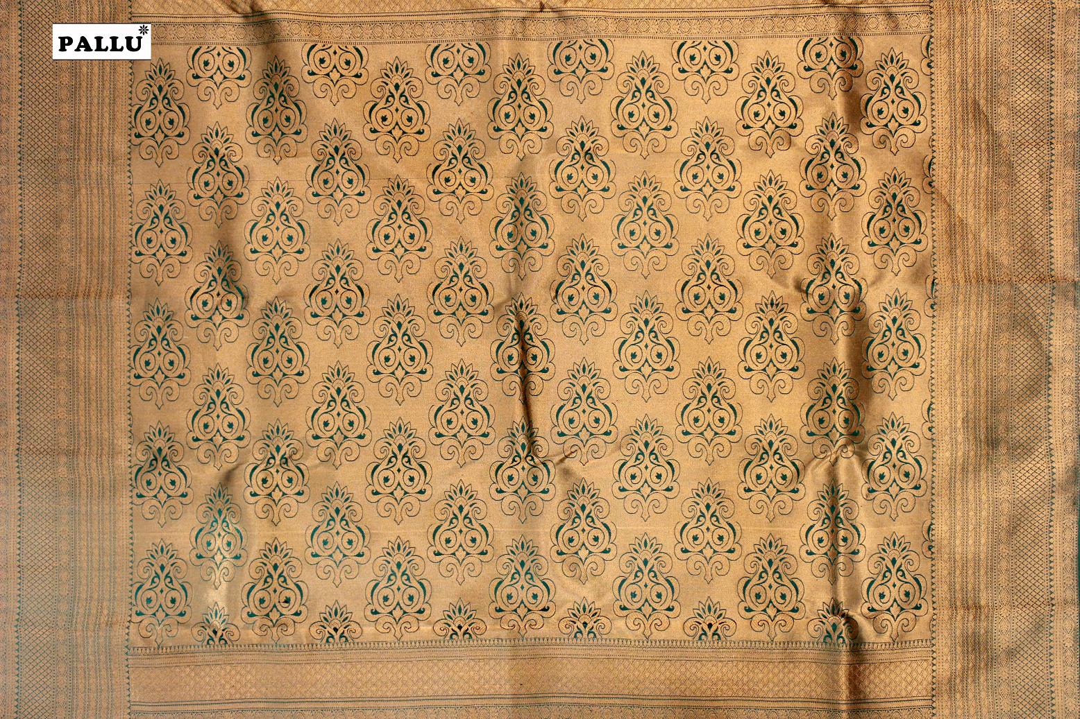 Arogya Pacha Colour Designer Brocade Silk Saree.
