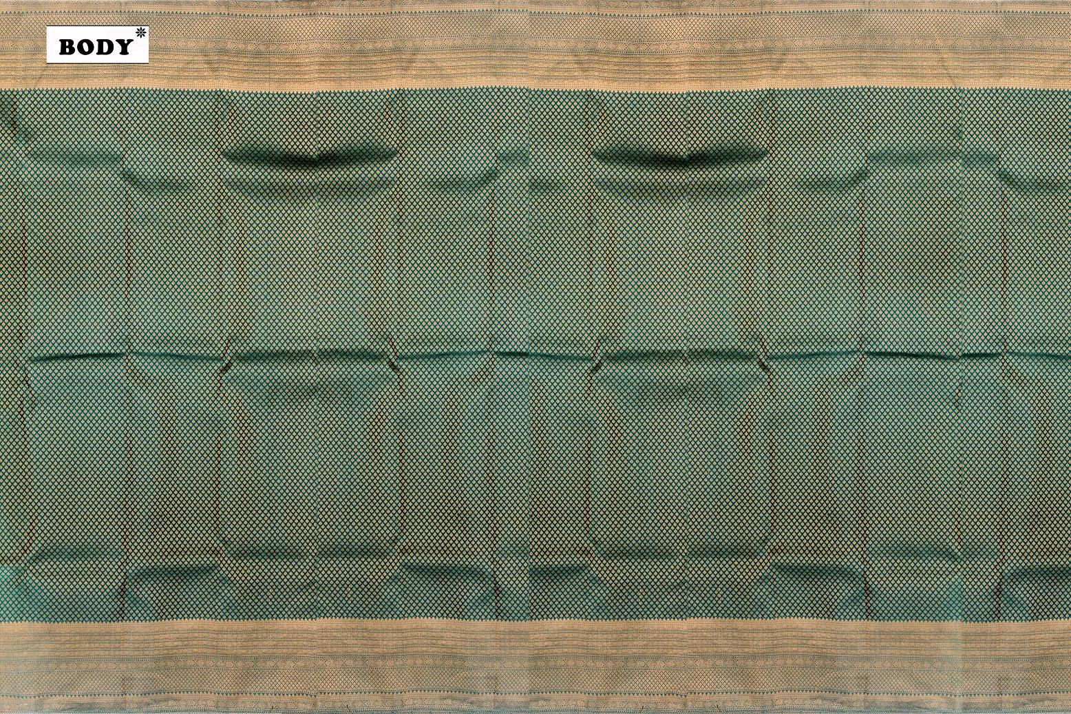 Arogya Pacha Colour Designer Brocade Silk Saree.