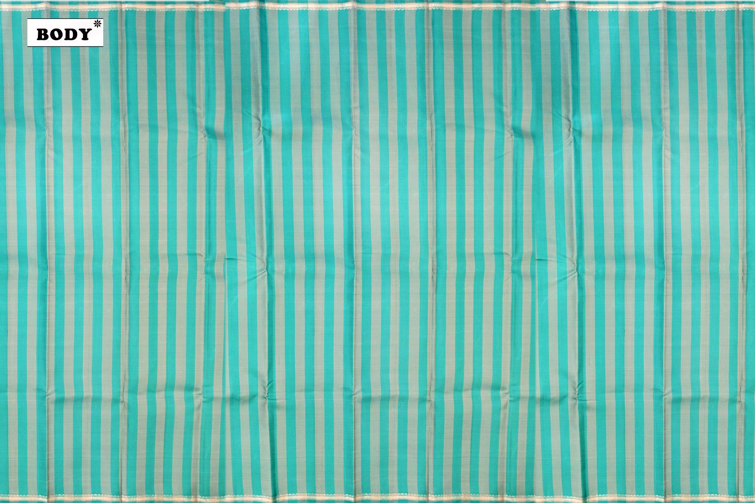 Sea Blue with Light Grey Colour Kanchipuram Designer Soft Silk Saree.