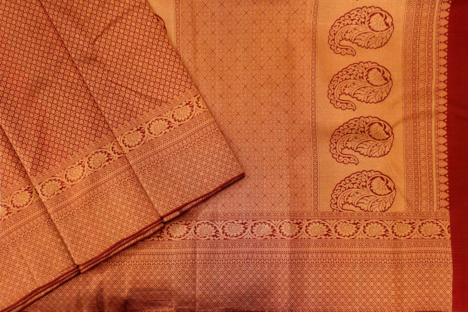 Brown Colour, Designer Silk Saree.
