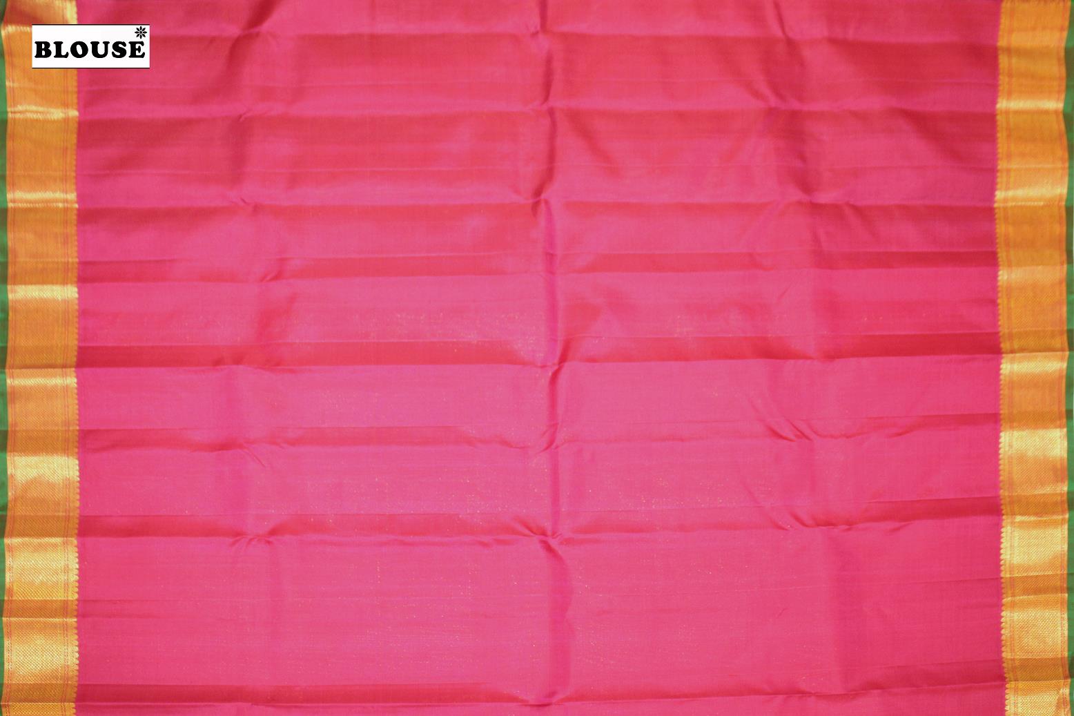 Artichoke Colour, Kanchipuram Traditional Designer Silk Saree.