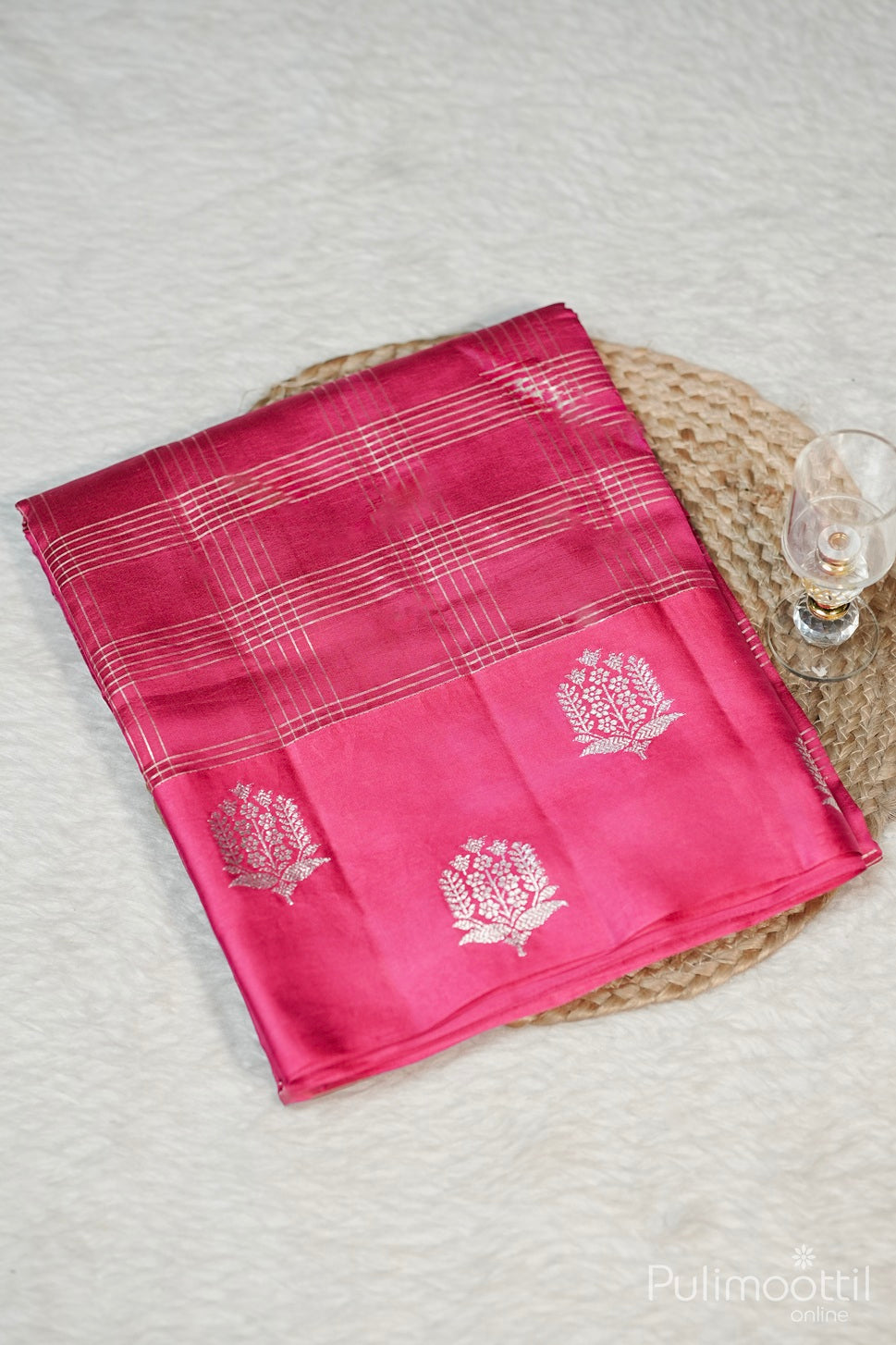 Pink Colour Mango Silk Saree.
