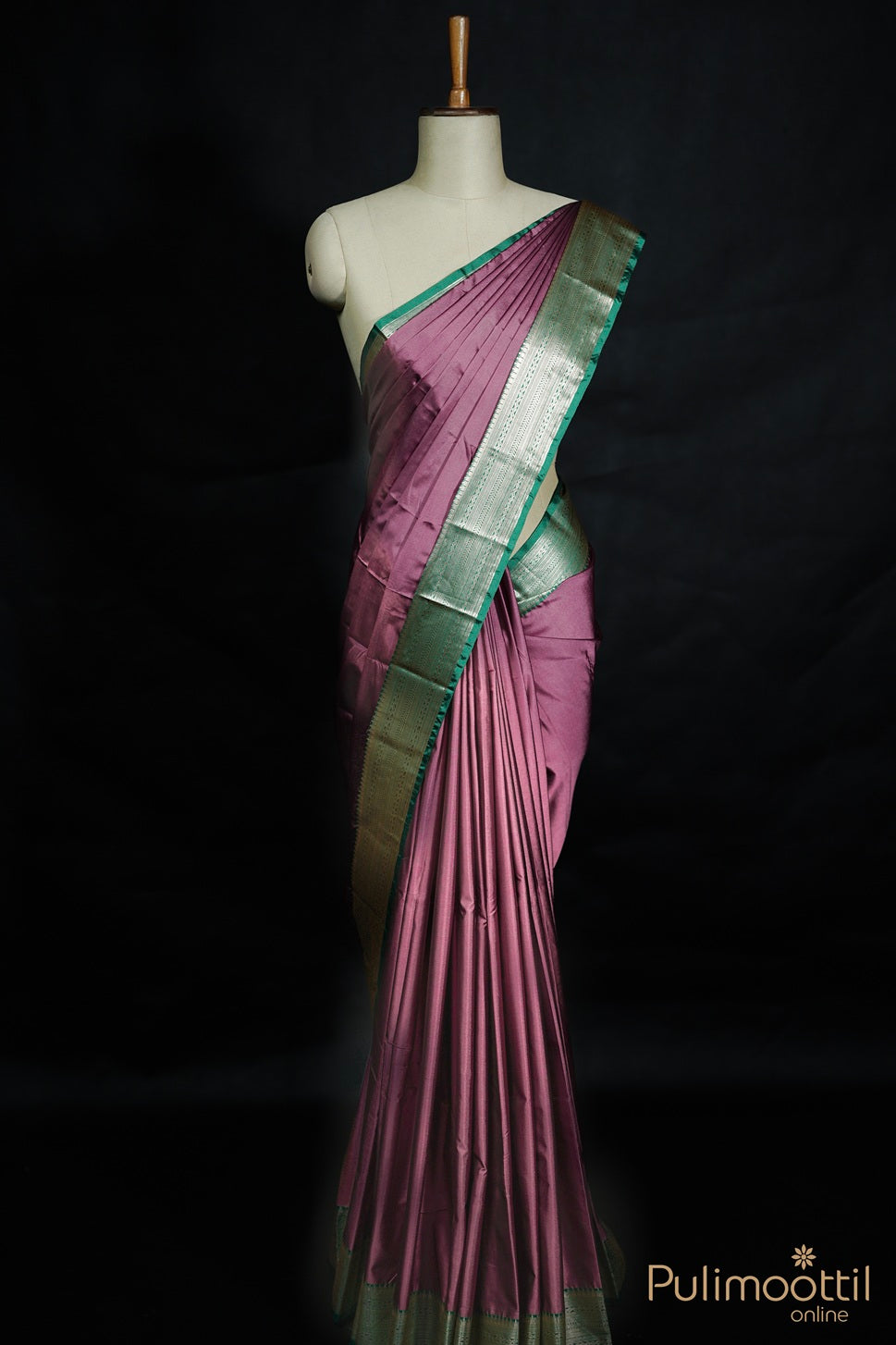 Pastel Pink Colour Arni Silk Saree.