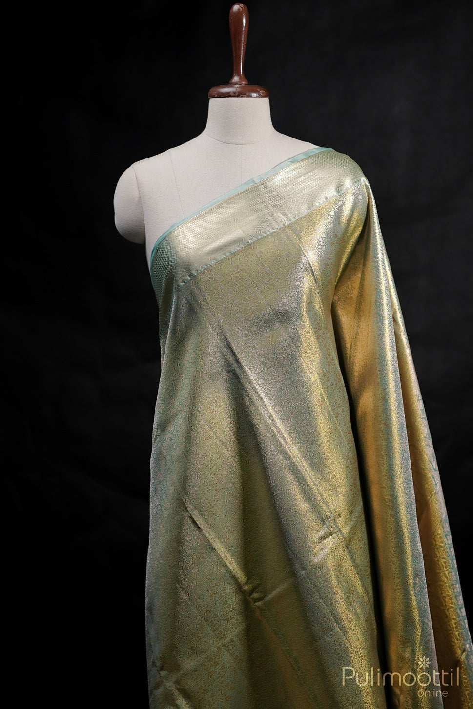 Sea Form Green Colour Art Silk Wedding Saree.