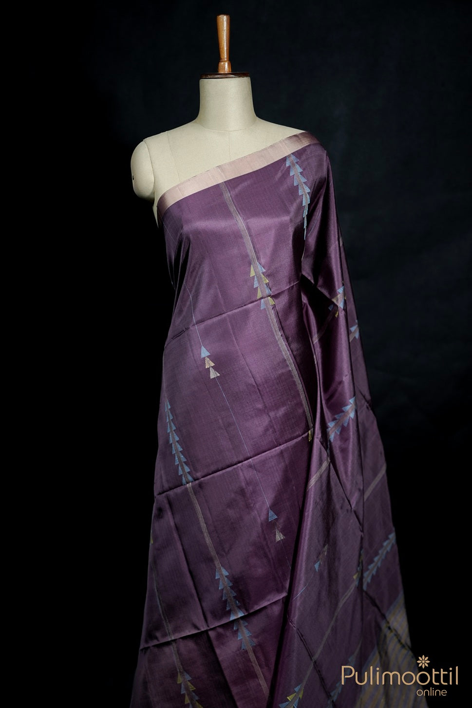 Pastel Purple Colour Soft Silk Kanchipuram Saree.