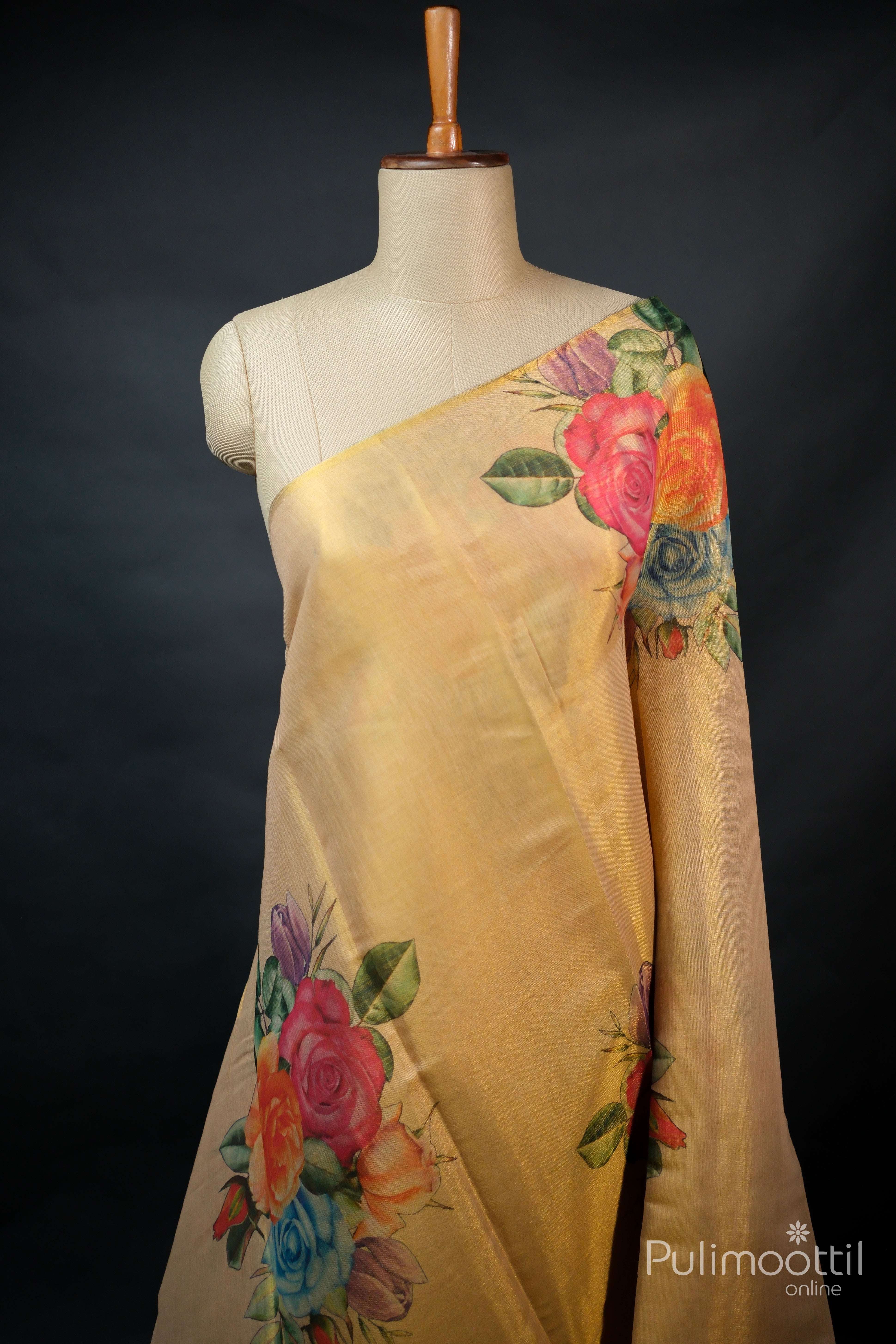 Golden Tissue Kerala Traditional Set Saree