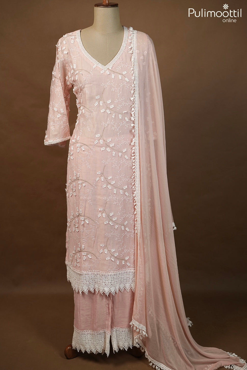 Light Peach Color Salwar Set