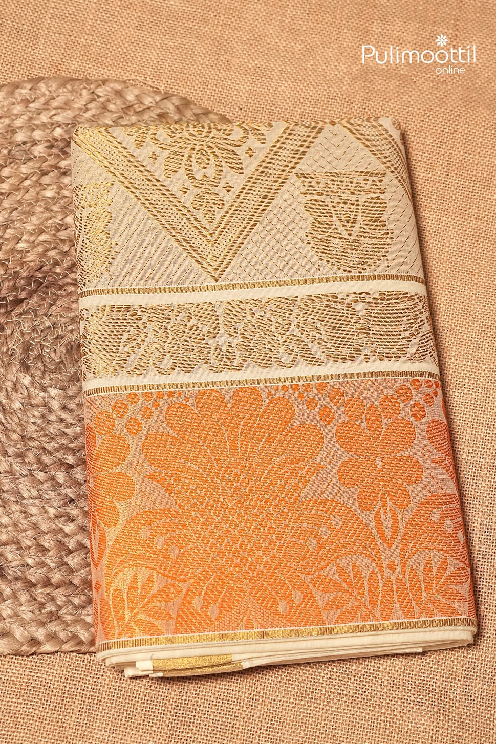 Offwhite Colour Kerala Traditional Cotton Set Saree