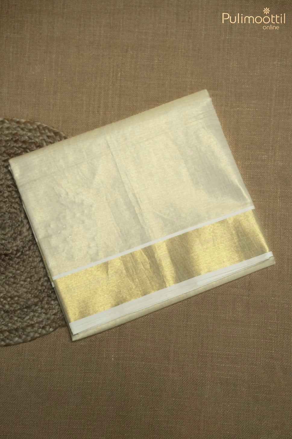 Kerala Traditional Golden Tissue Saree