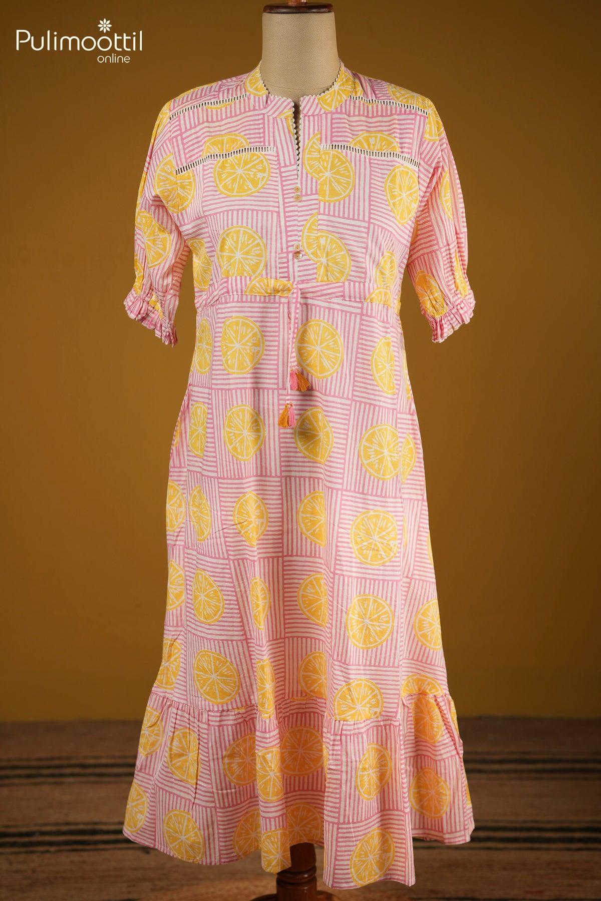 Multi Color Cotton Frock