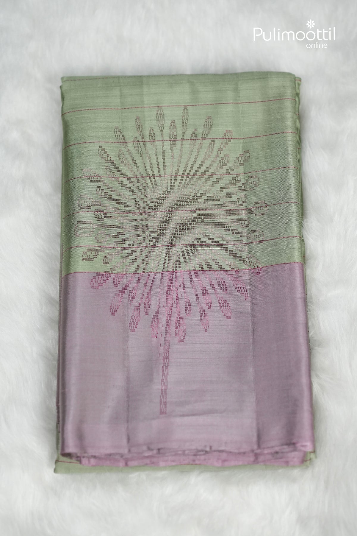 Light Pista Colour Kanchipuram Soft Silk Saree