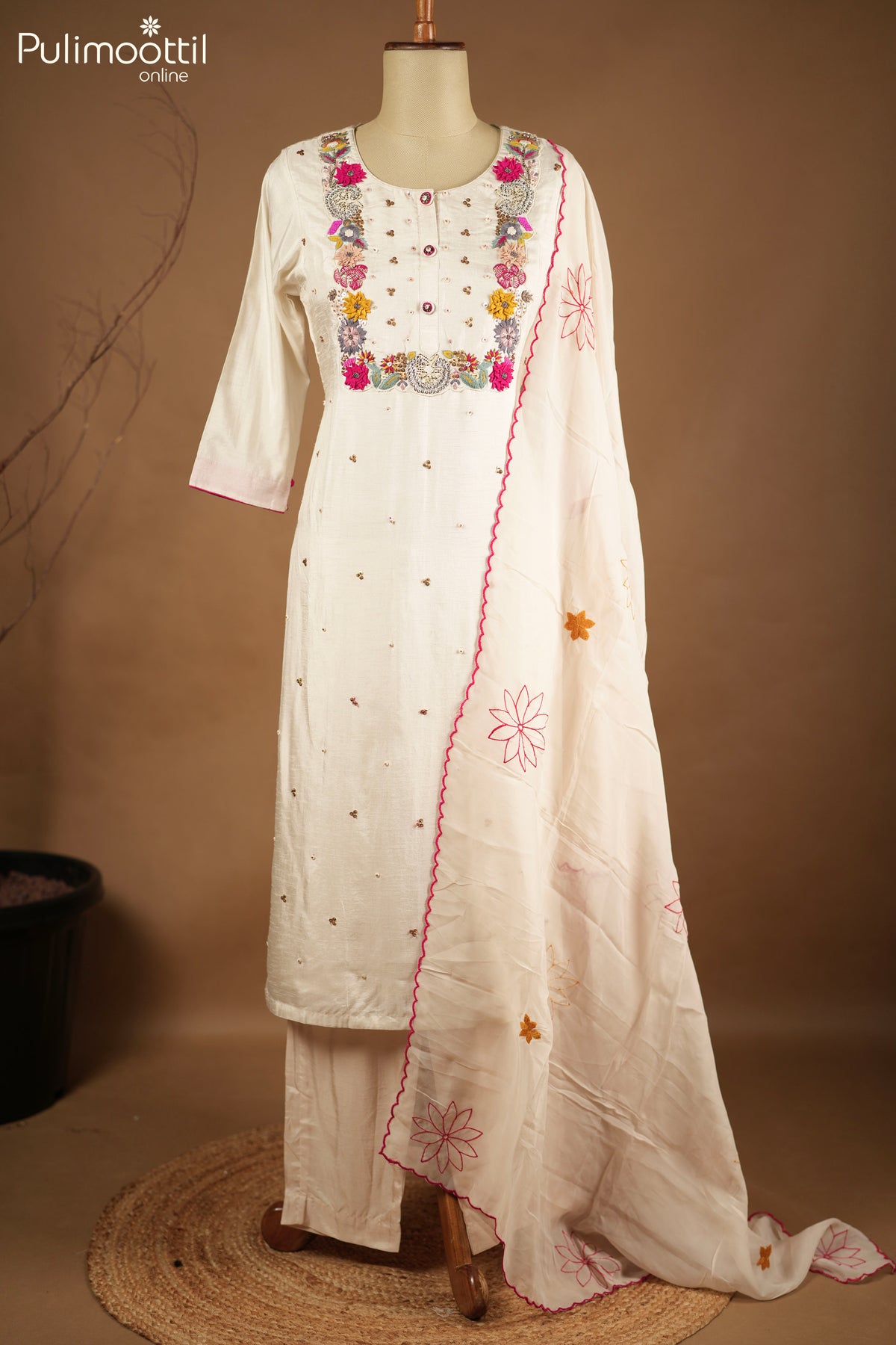 Ivory Color Salwar Set