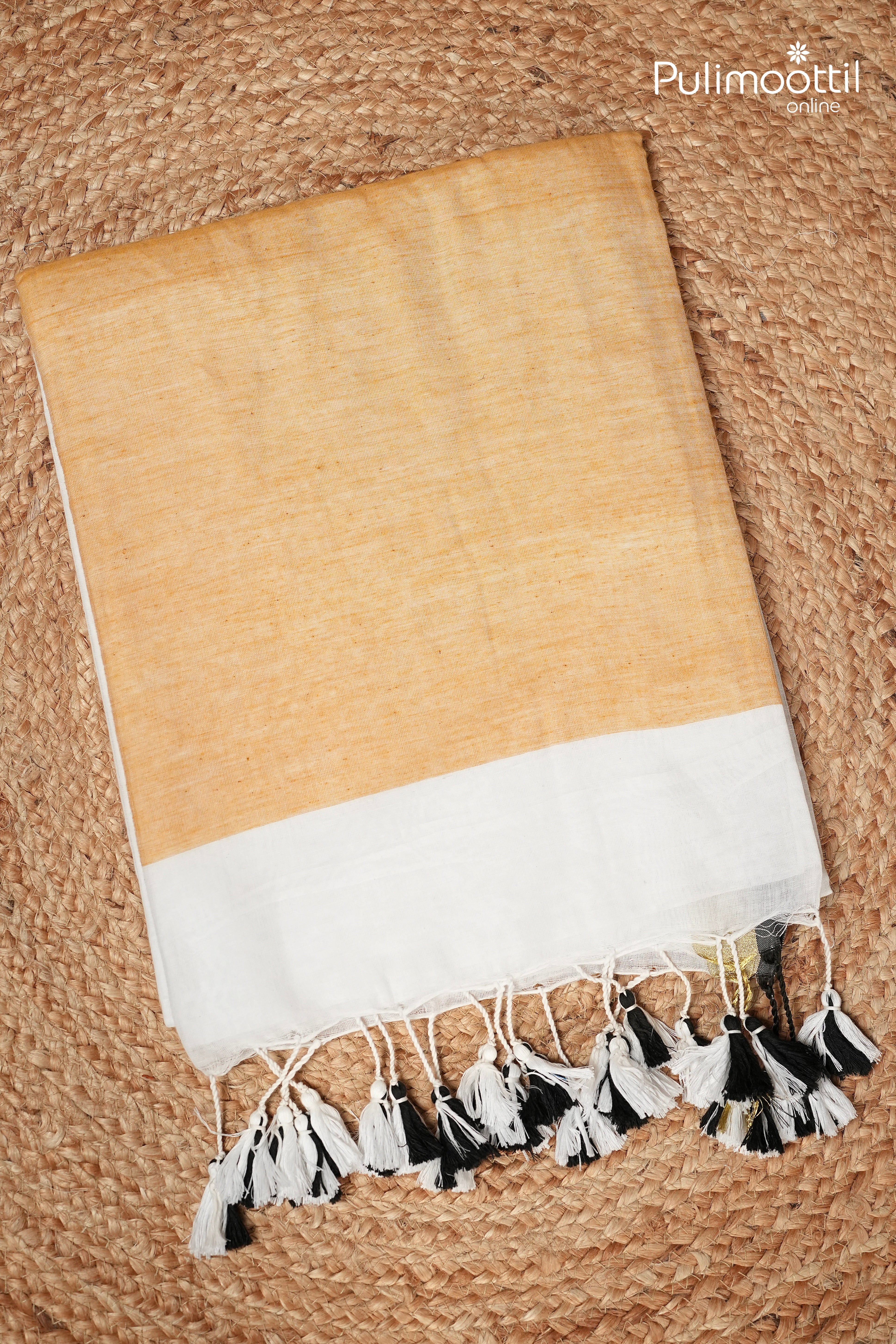 White Colour Mul Cotton Saree