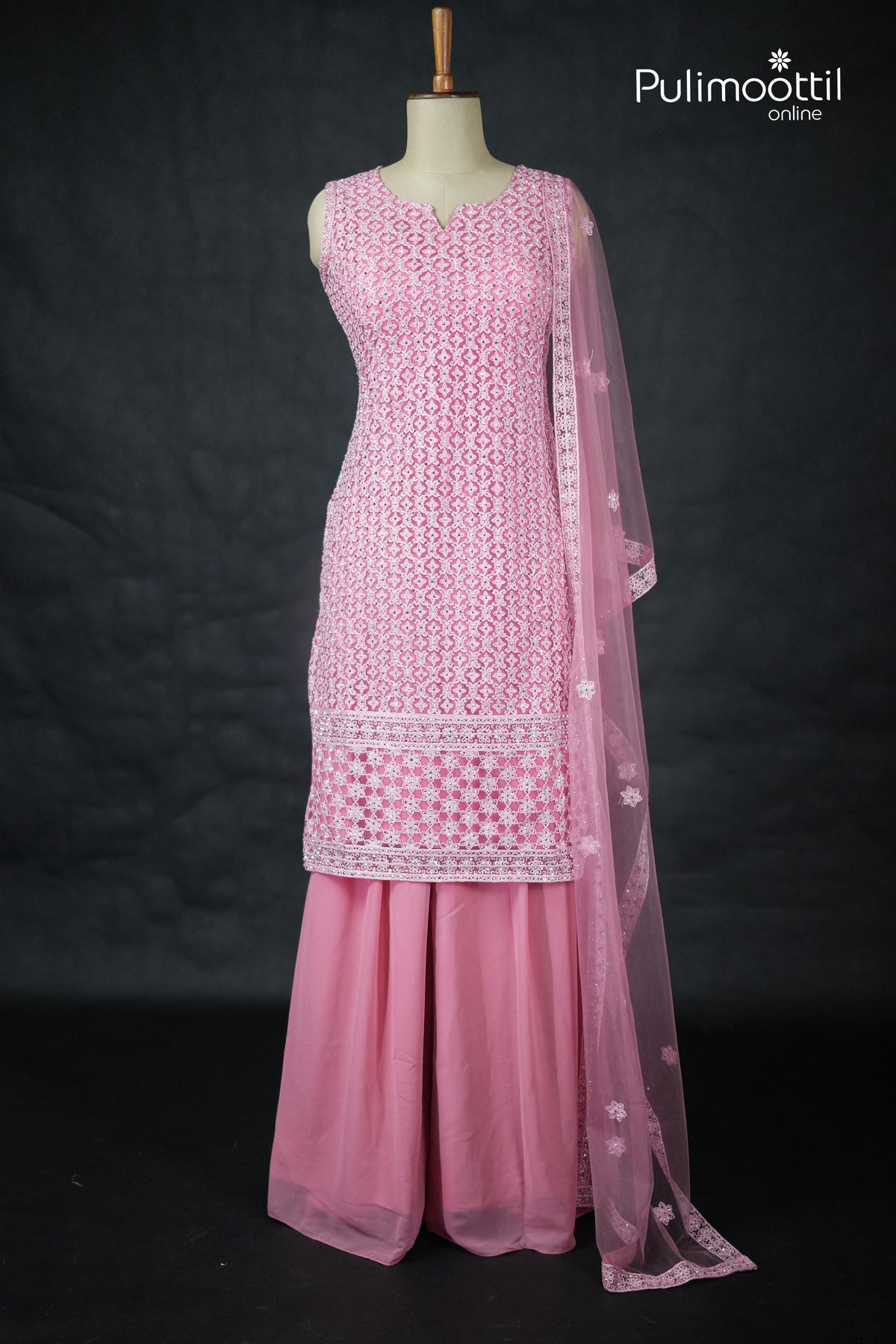 Peach Colour Churidar Set