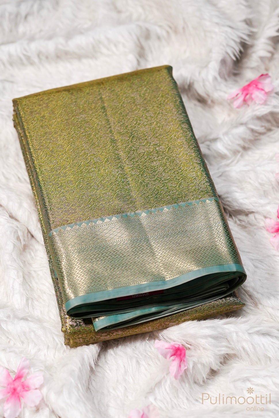 Sea Form Green Colour Art Silk Wedding Saree.