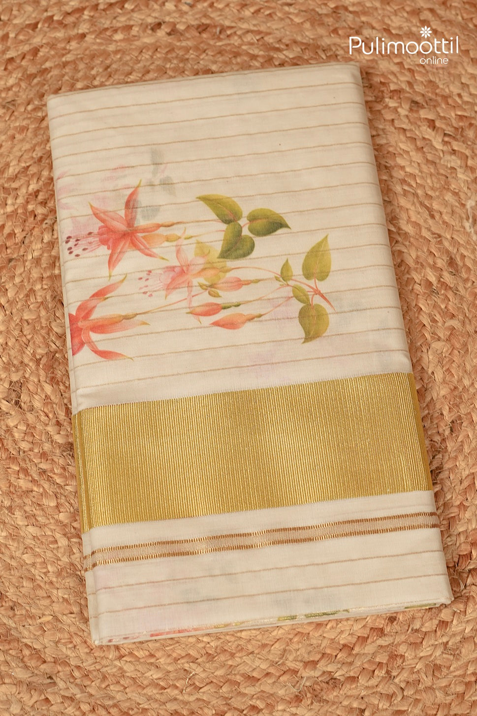 Offwhite Colour Kerala Traditional Cotton Set Saree