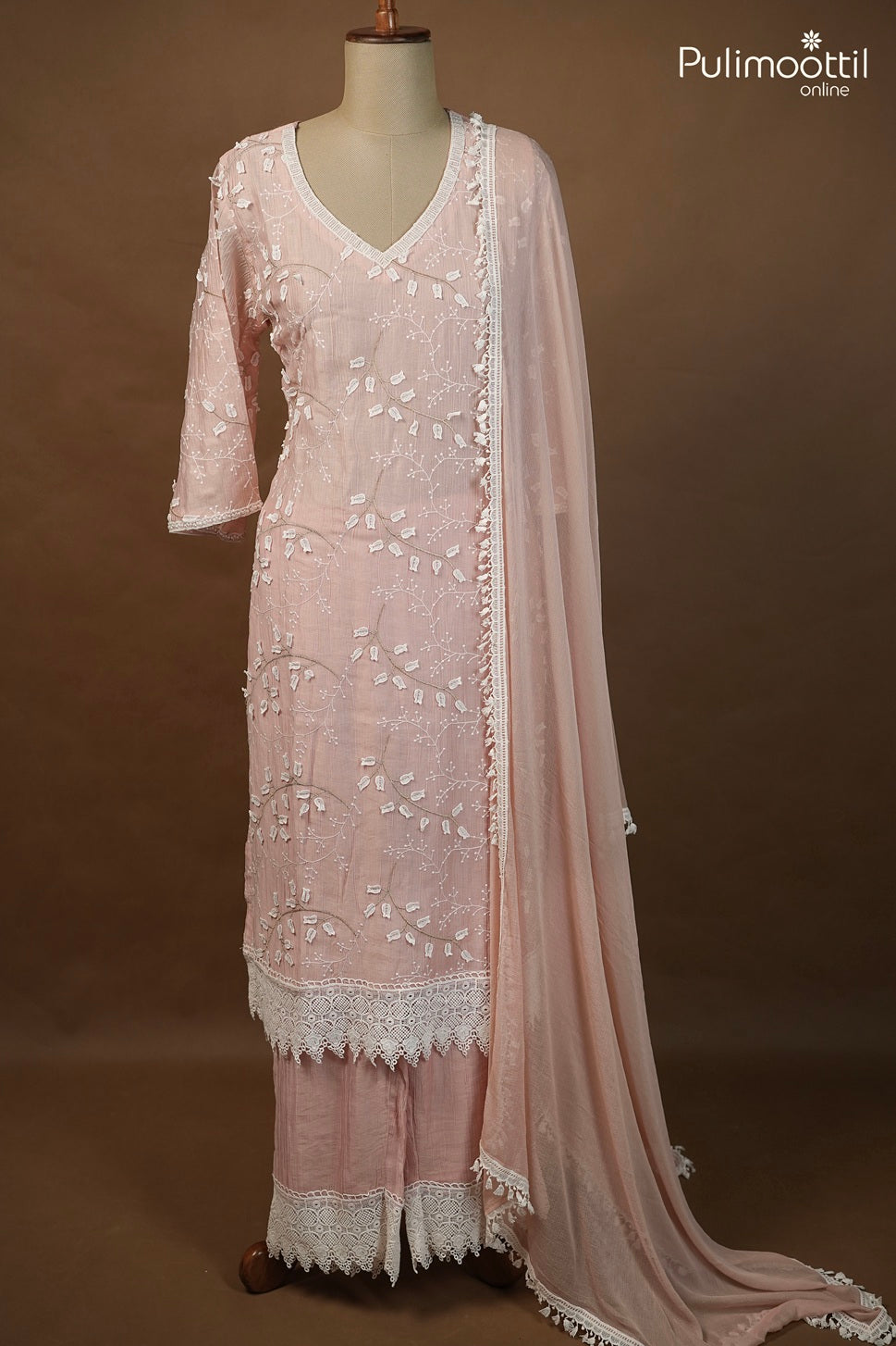 Light Peach Color Salwar Set