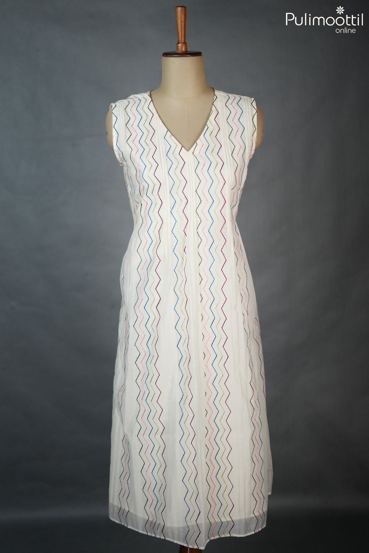 Chanderi A-Line Kurti