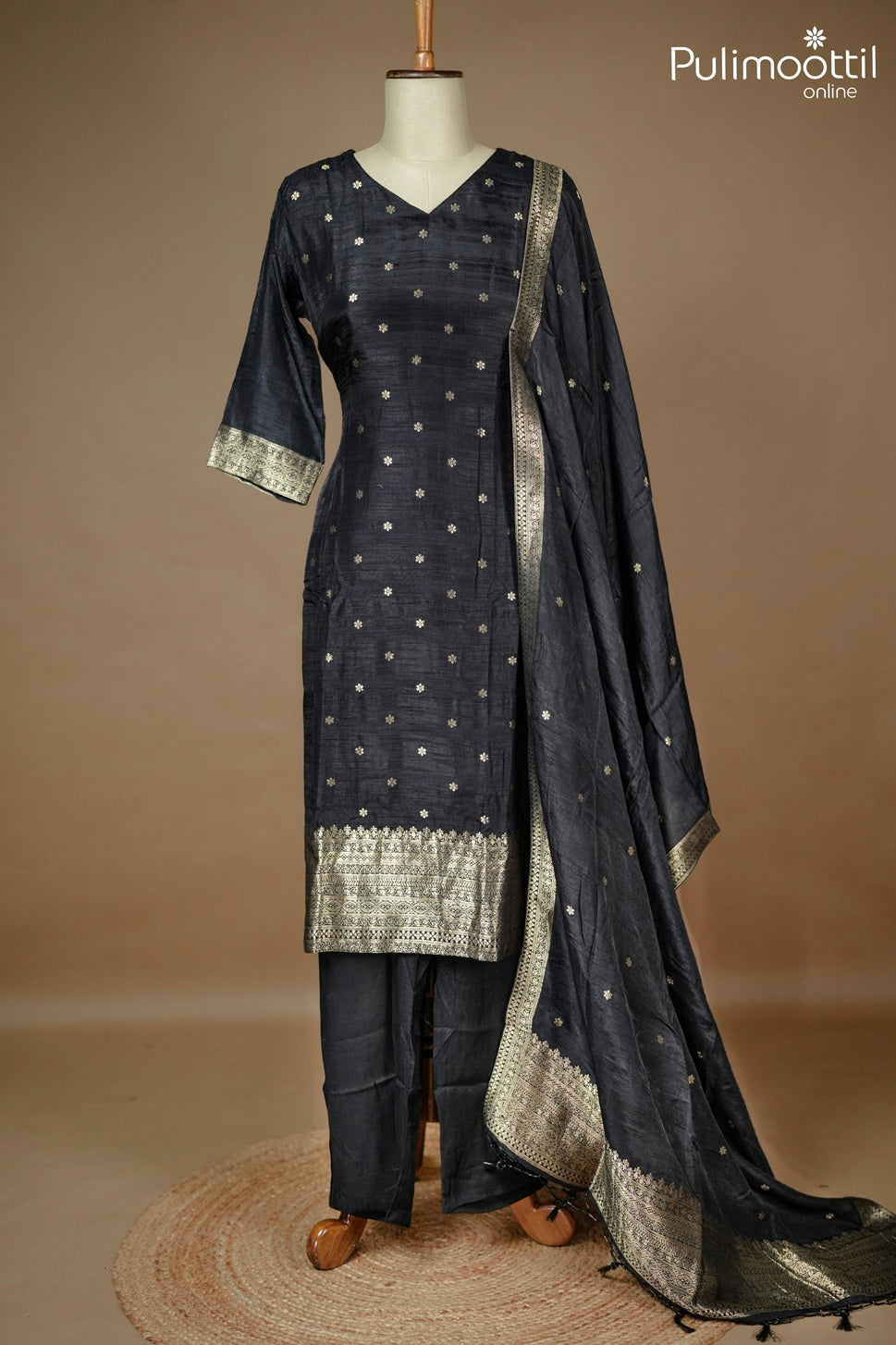 Black Colour Banarasi Salwar Set