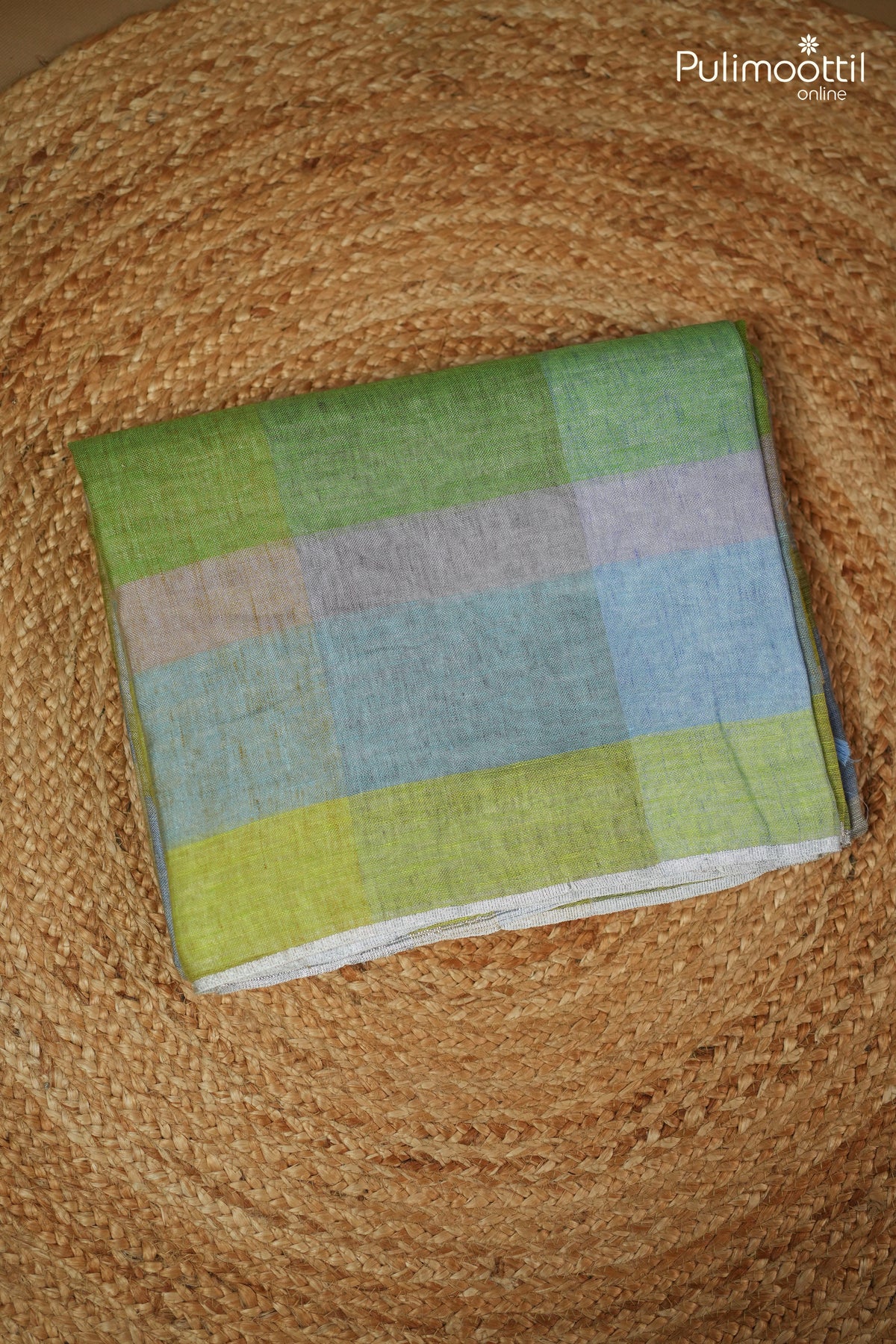 Multicolour Linen Saree