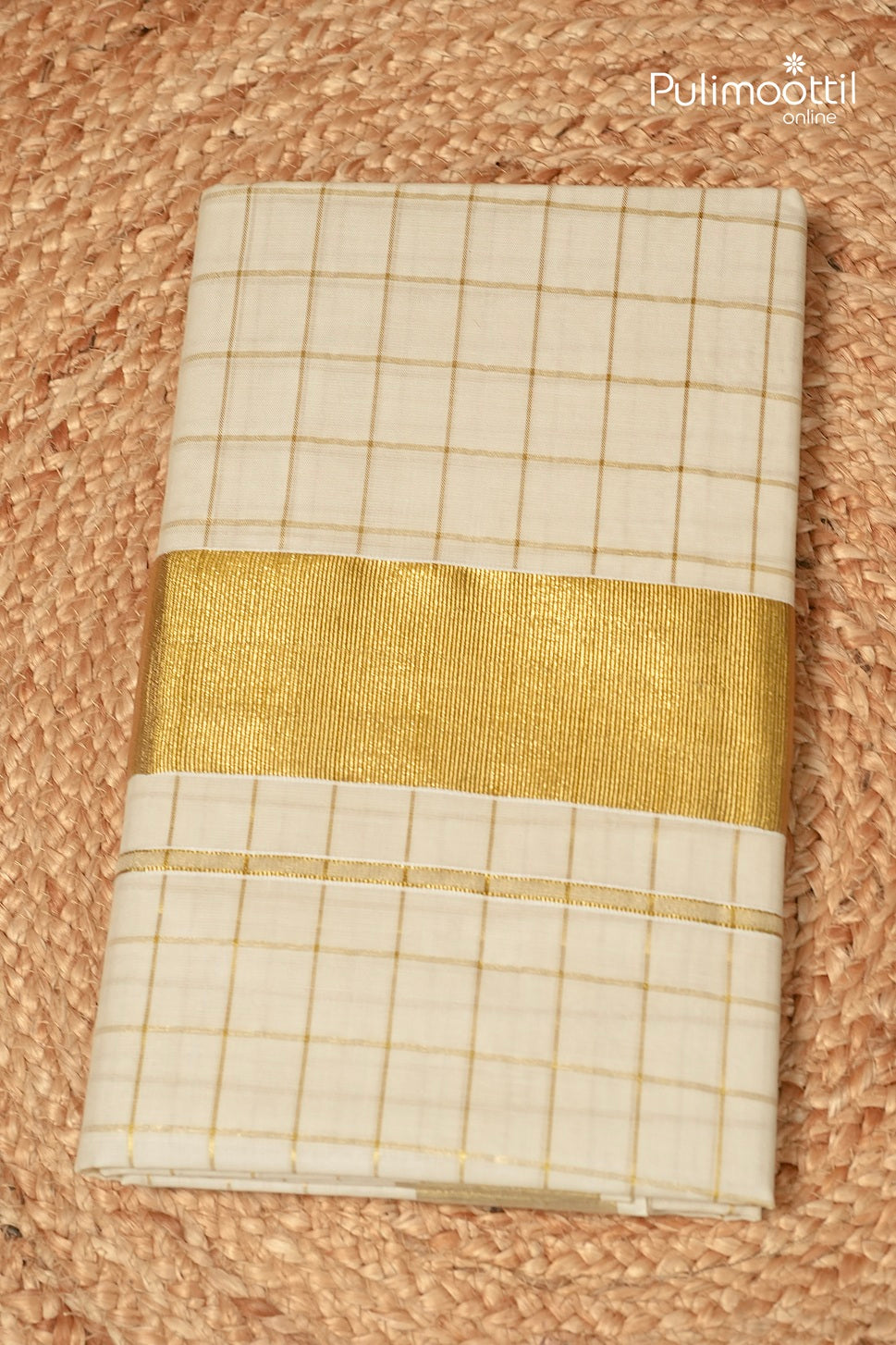 Offwhite Colour Kerala Traditional Cotton Set Saree