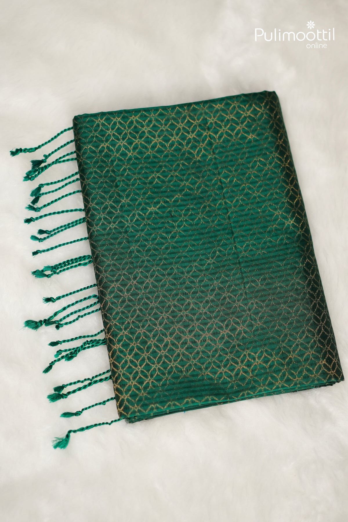 Peacock Green Colour Kanchipuram Soft Silk Saree