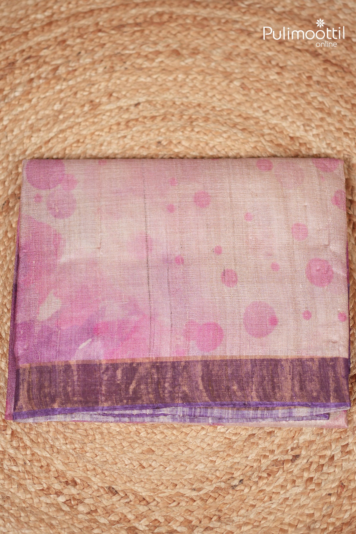Multicolour Tussar & Jute Silk Saree