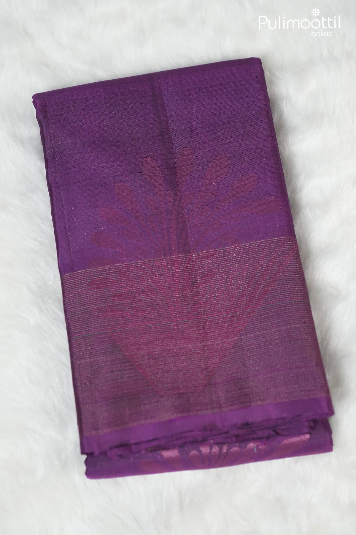 Purple Colour Kanchipuram Soft Silk Saree