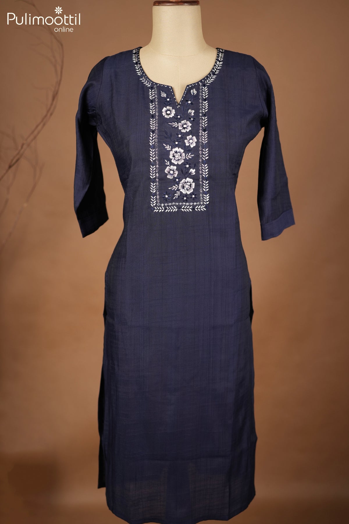 Blue Color Slitted Kurthi