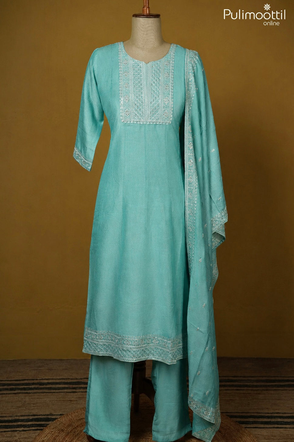 Sky Blue Color Salwar Set