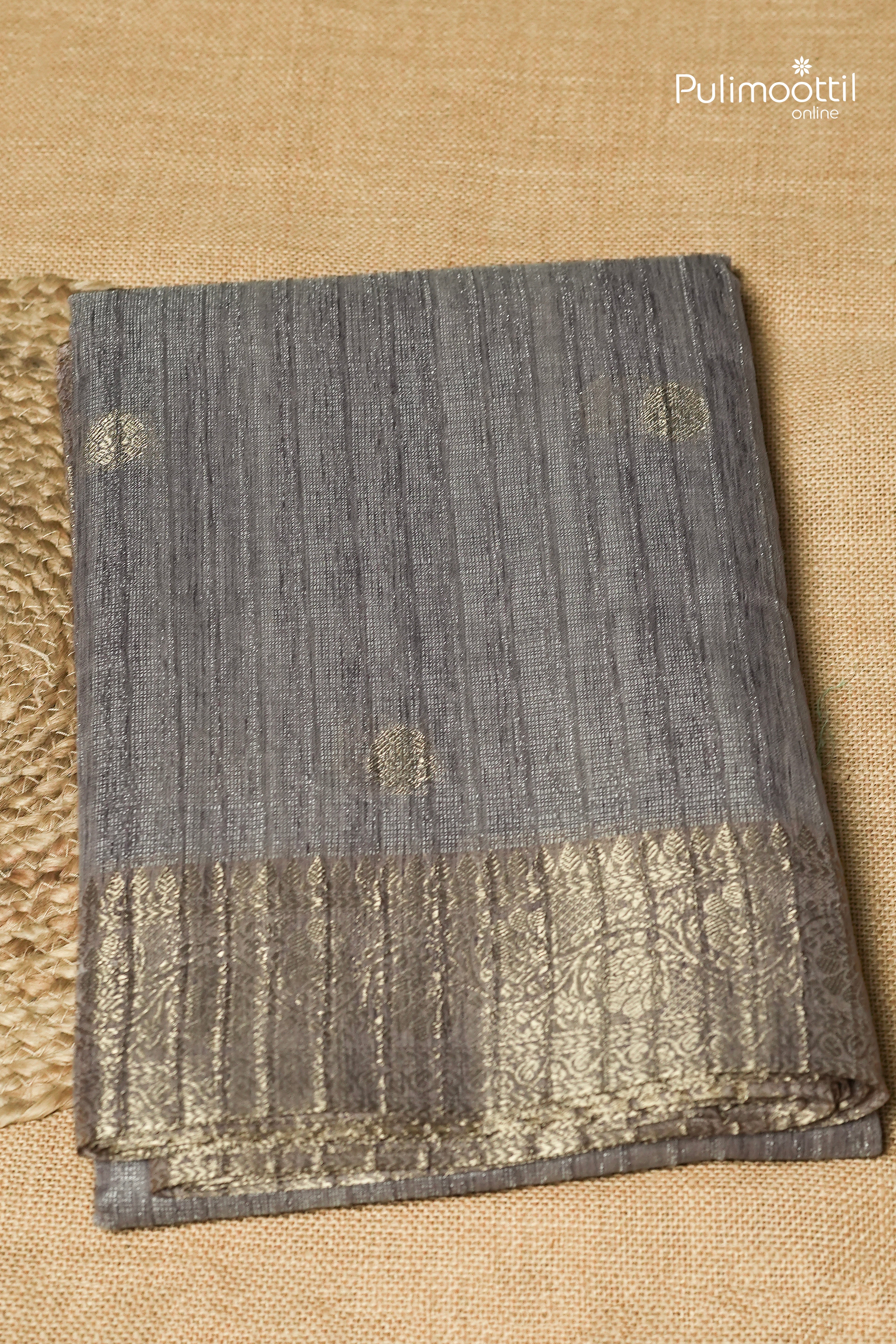 Lavender Colour Semi Tissue Saree
