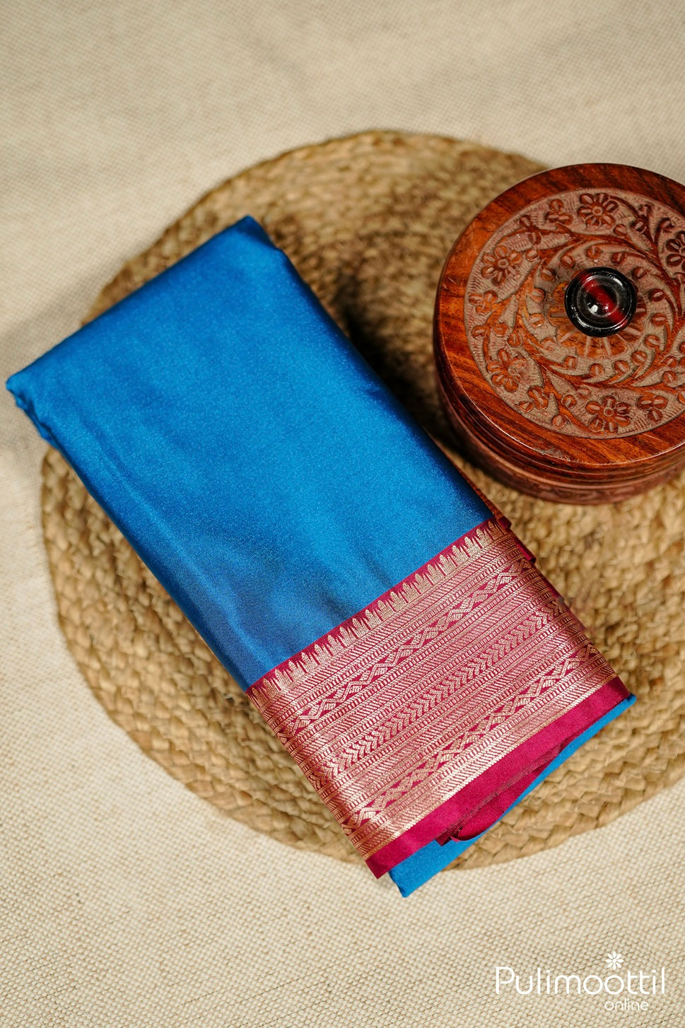 Blue Colour Arni Silk Saree.