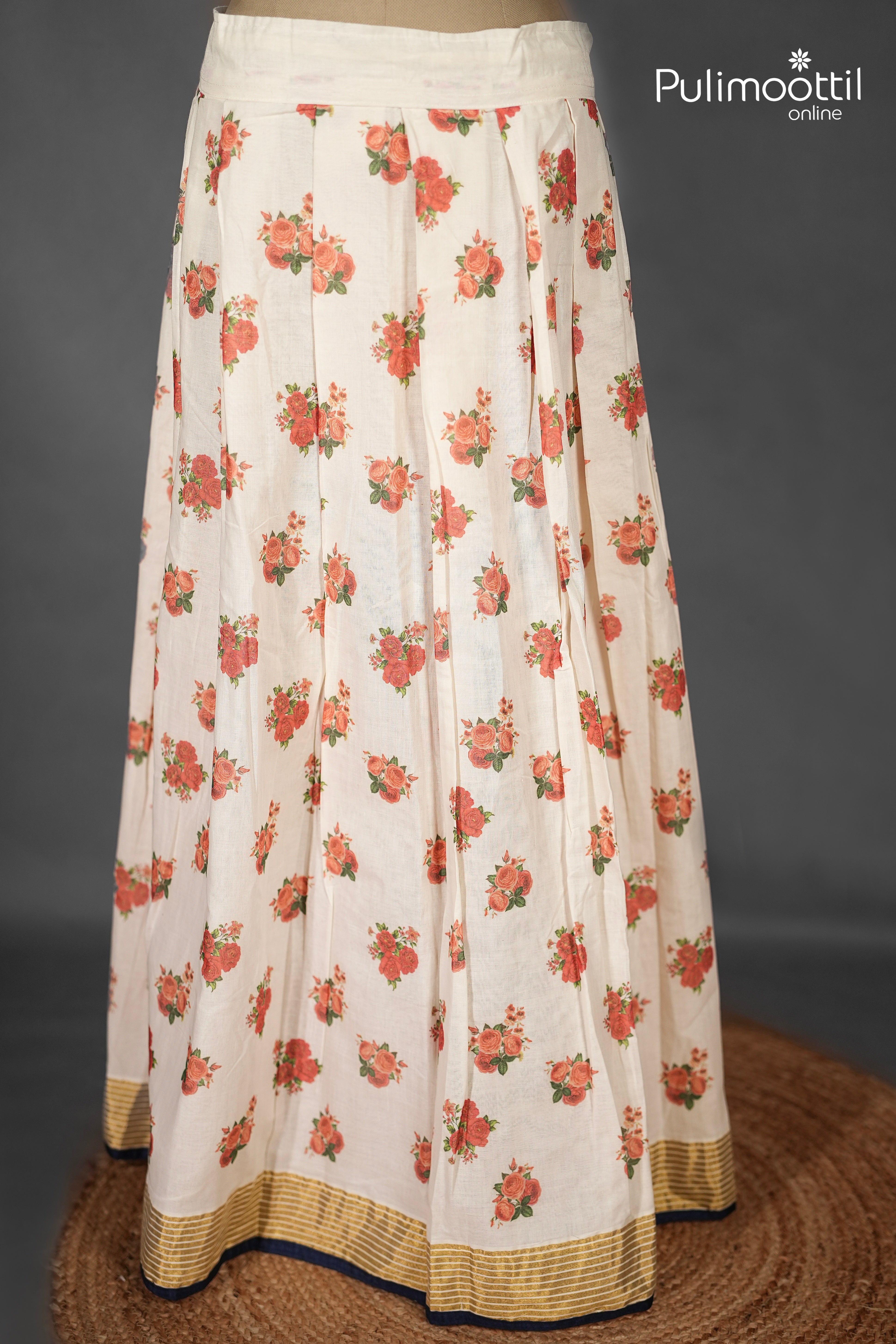 Ready-to-Stitch Kerala Traditional Cotton Dhavani Set