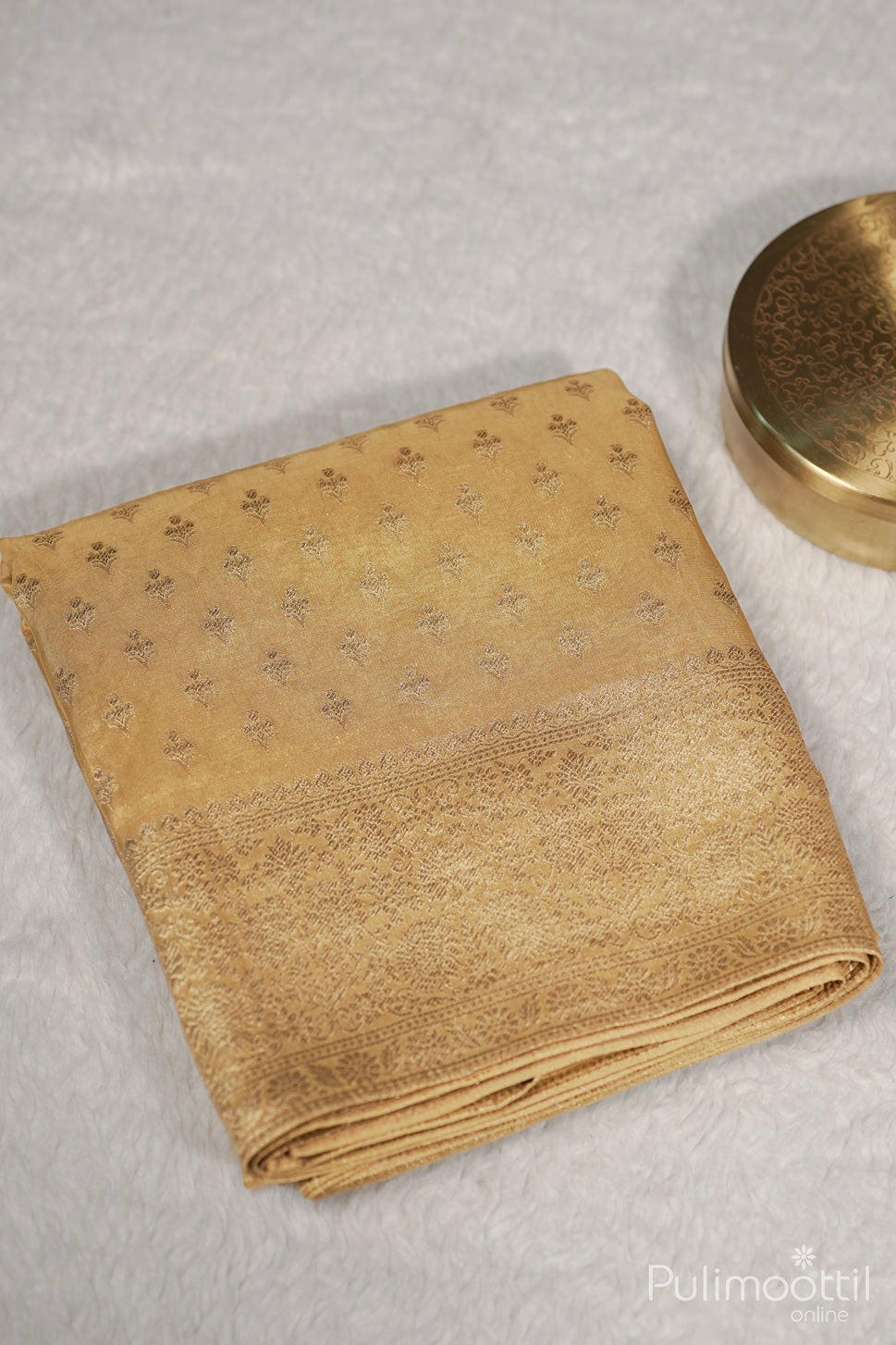 Golden Tissue Banarasi Saree.